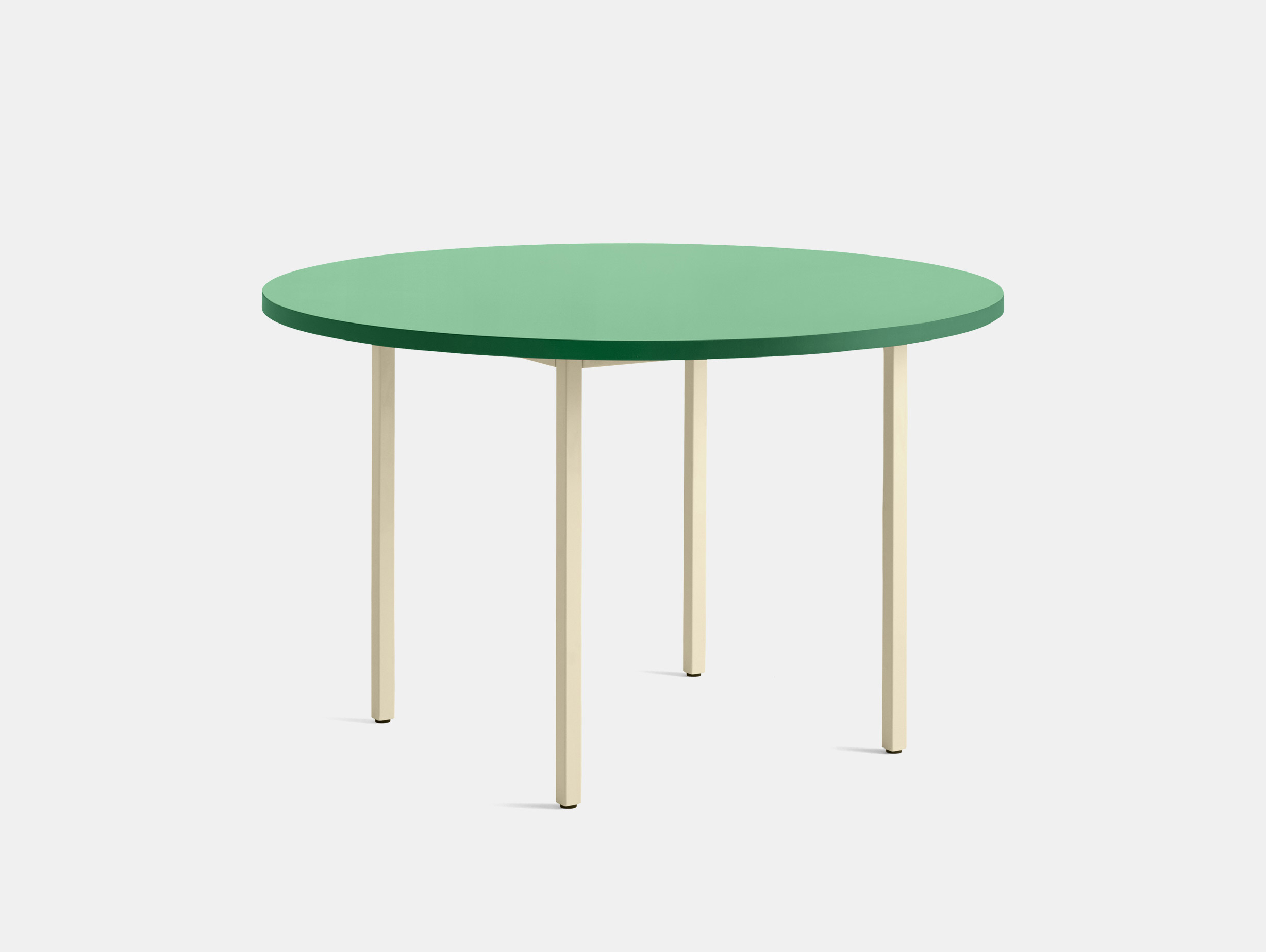 Hay muller van severen two colour table round green ivory 120