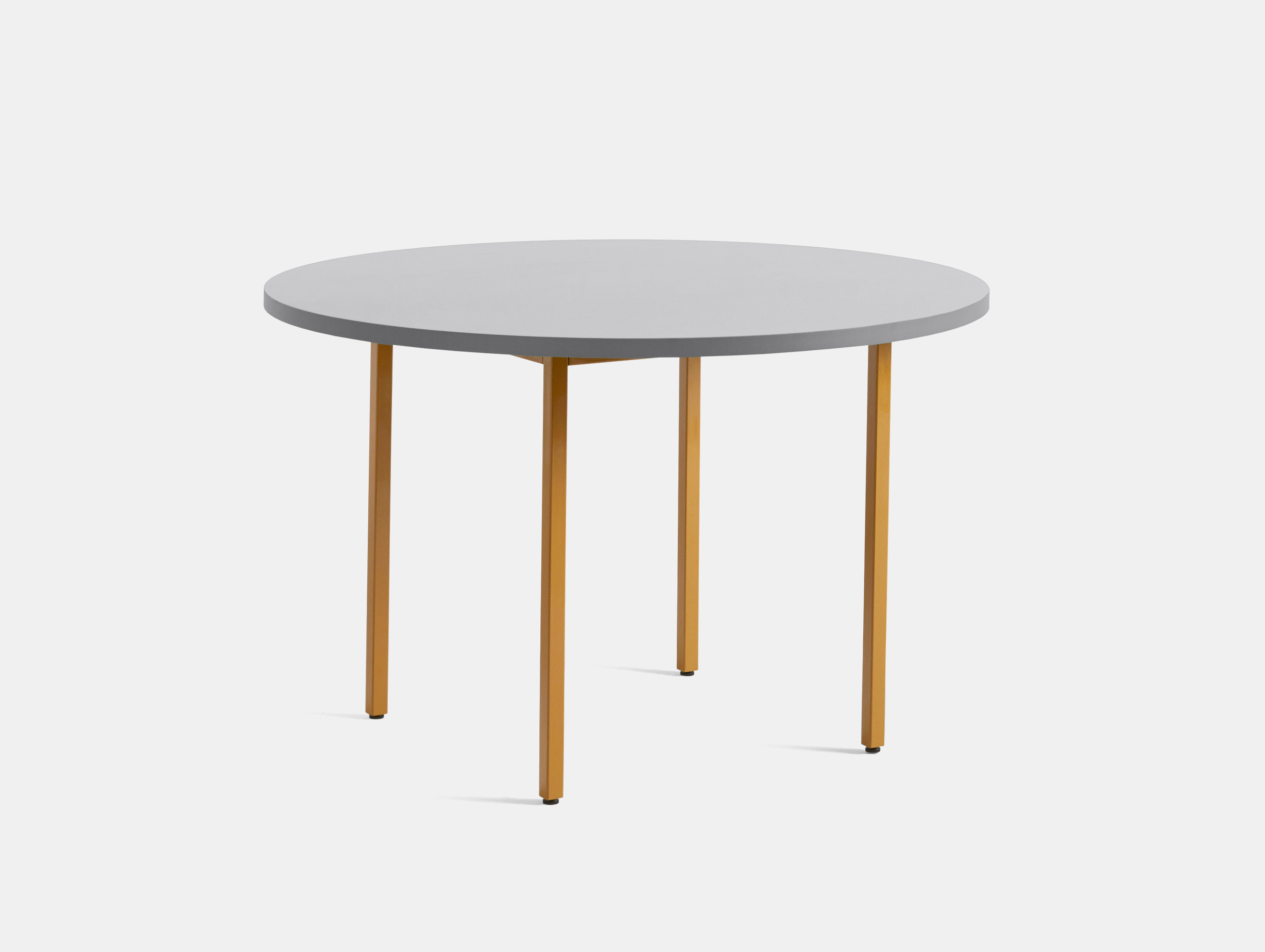 Hay muller van severen two colour table round grey ochre 120