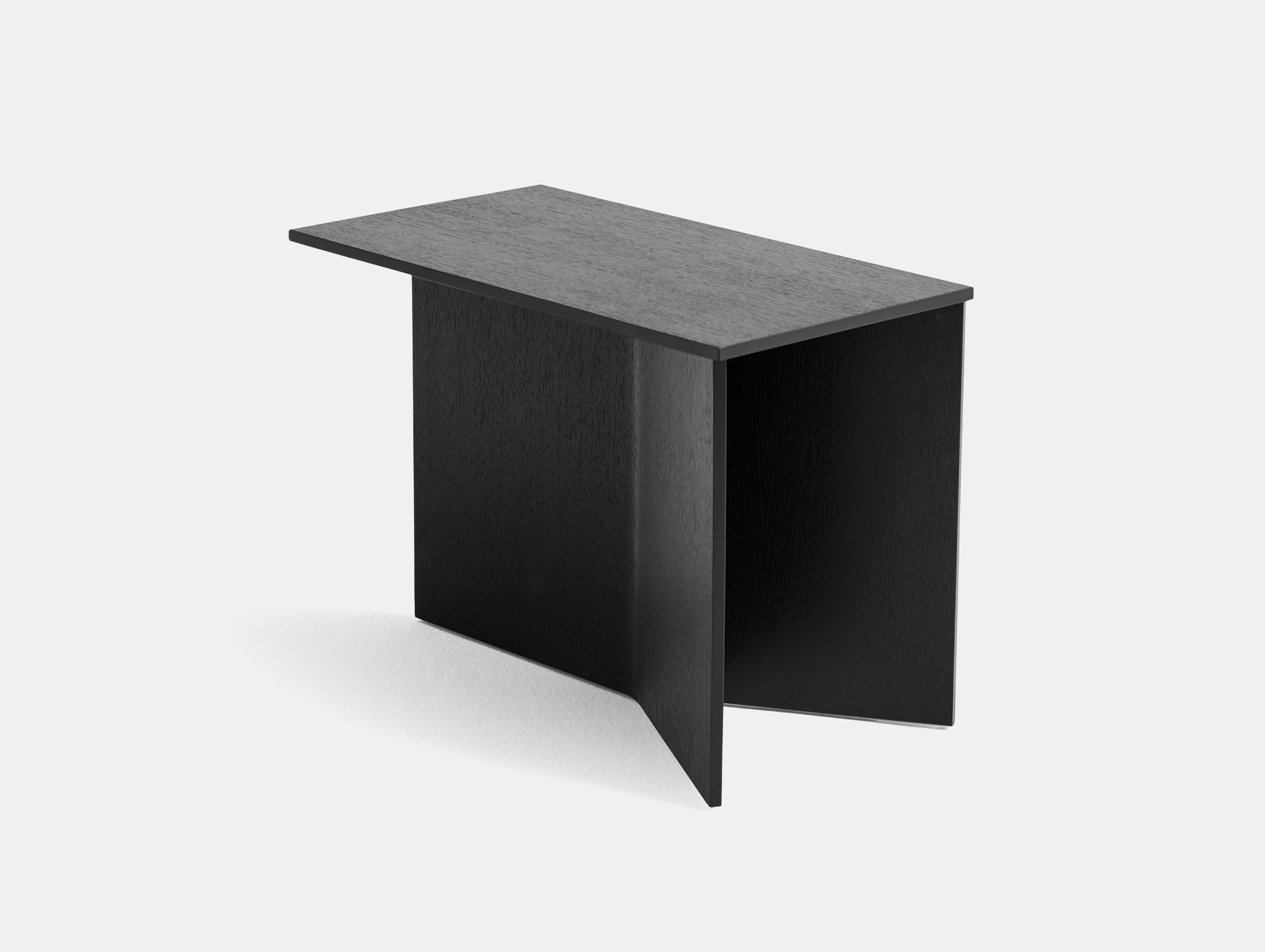Hay slit table wood oblong black oak