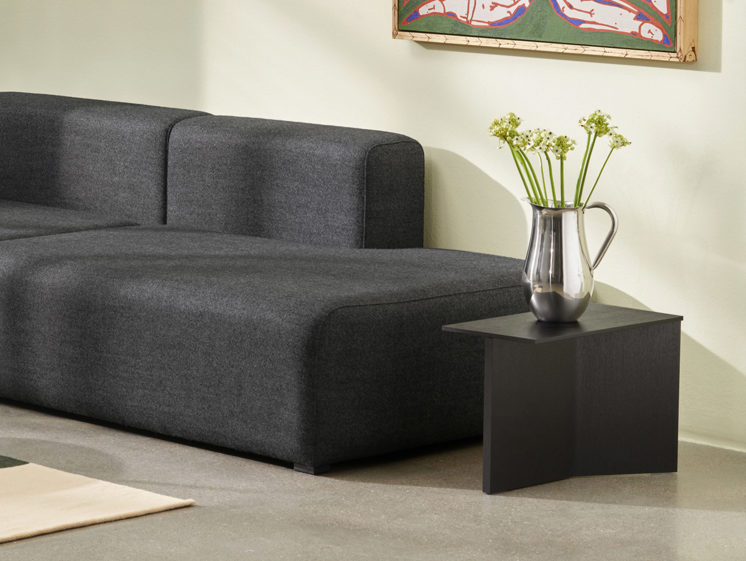 Hay slit table wood oblong lifestyle