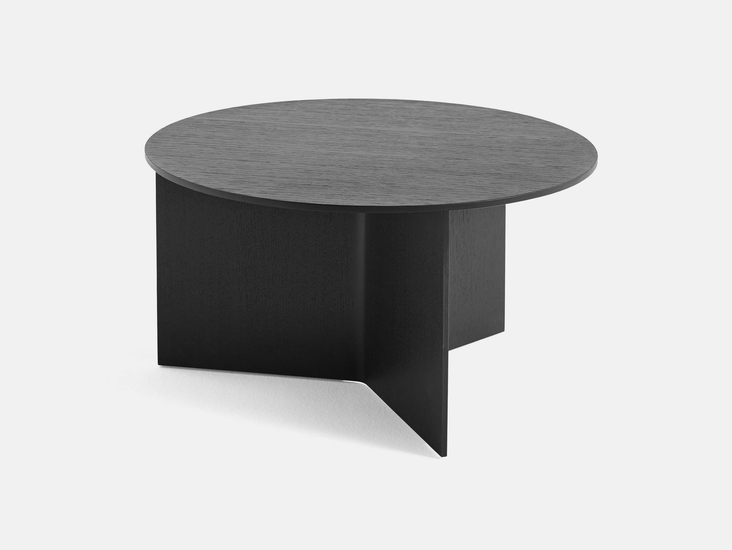 Hay slit table wood round xl black