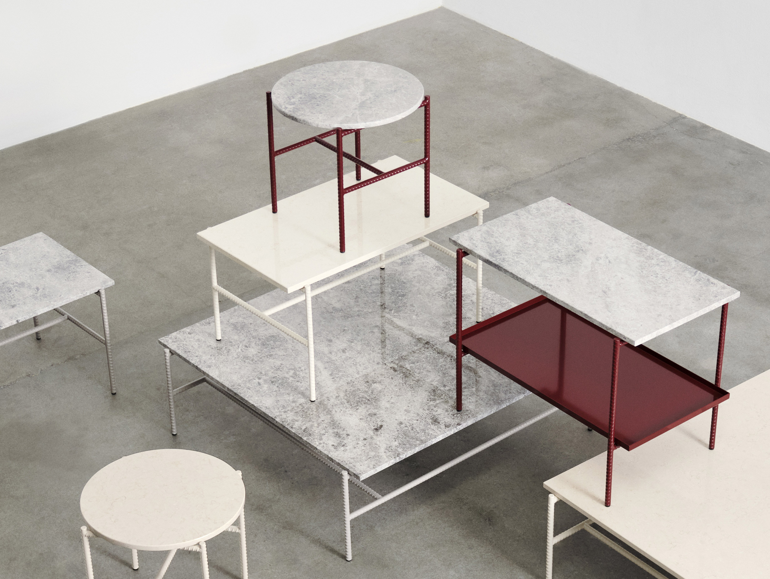 Hay sylvain willenz rebar side table round lifestyle