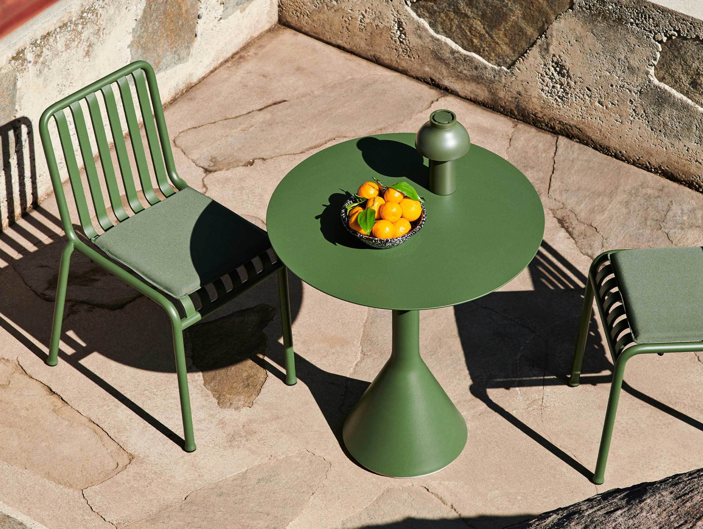 HAY palissade cone table round olive ls 3
