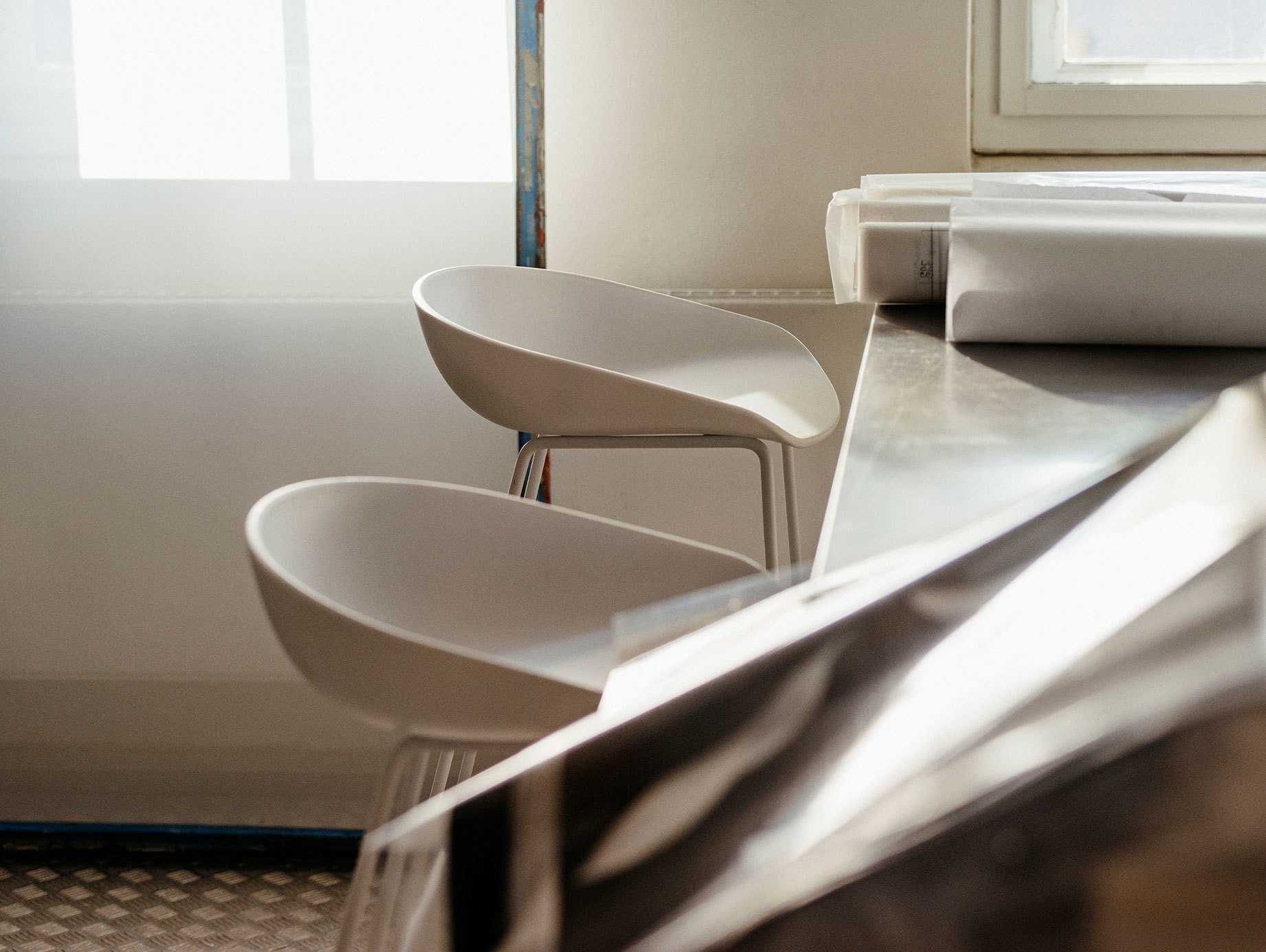 Hay Aas38 Stool H75 White Base White Hee Welling