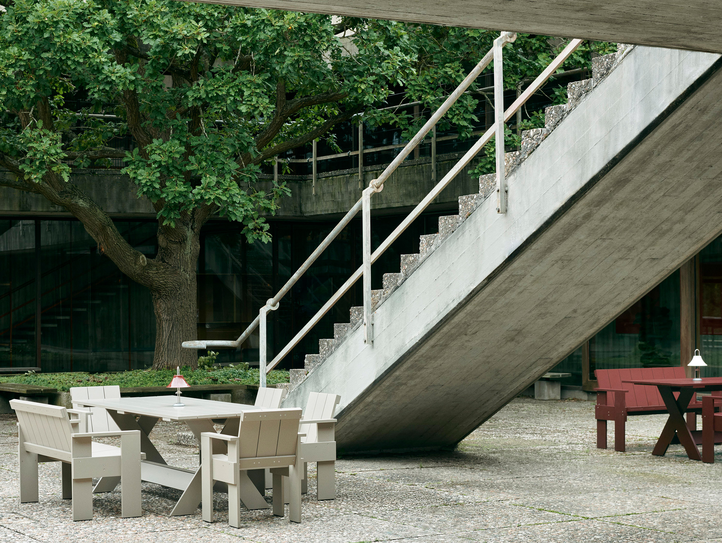 Hay Gerrit Rietveld Crate Dining Table Lifestyle 2