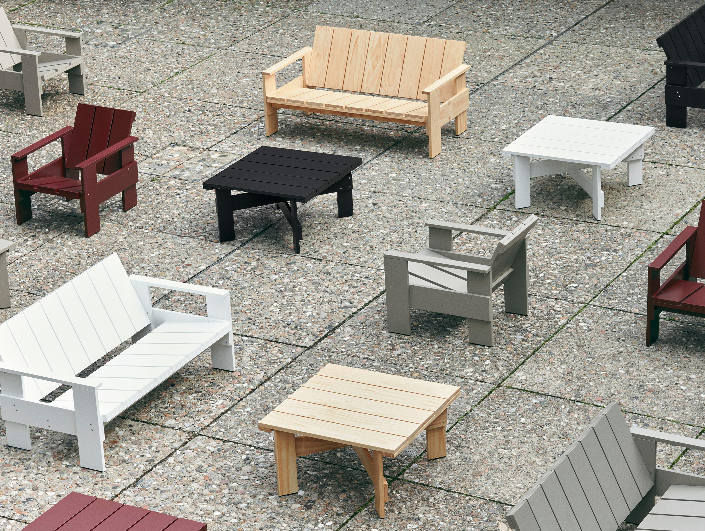 Hay Gerrit Rietveld Crate Lounge Sofa Lifestyle 5
