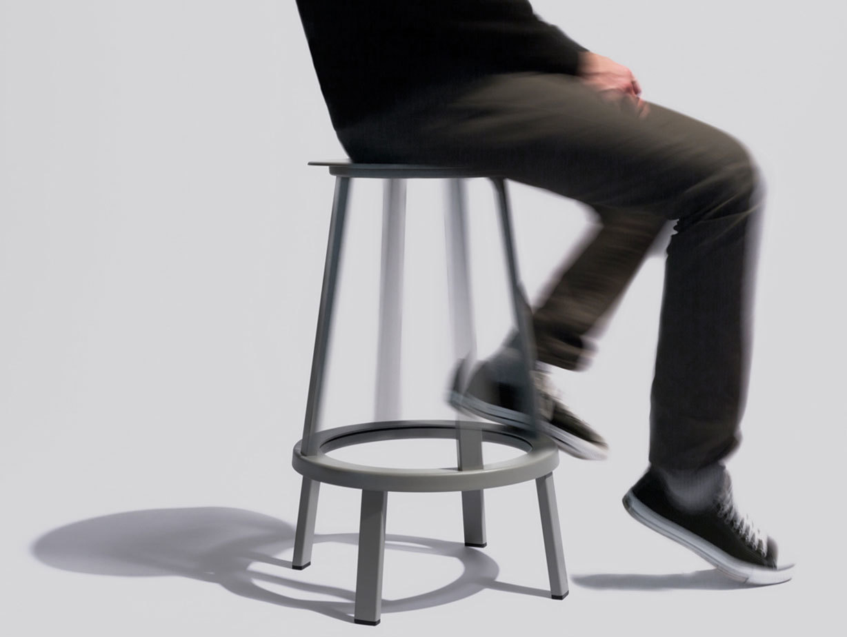 Hay Revolver Bar Stool Grey