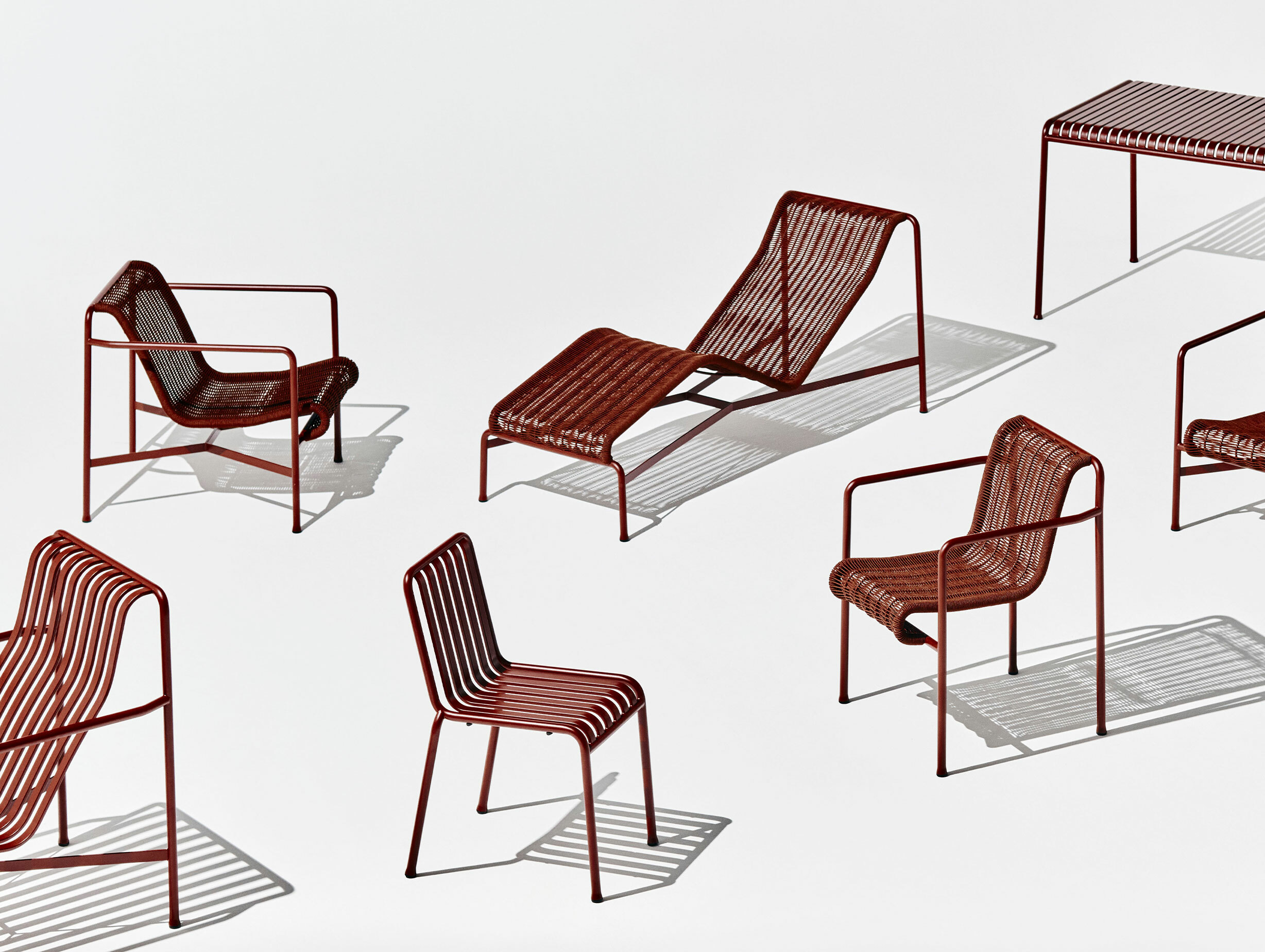 Hay palissade collection iron red