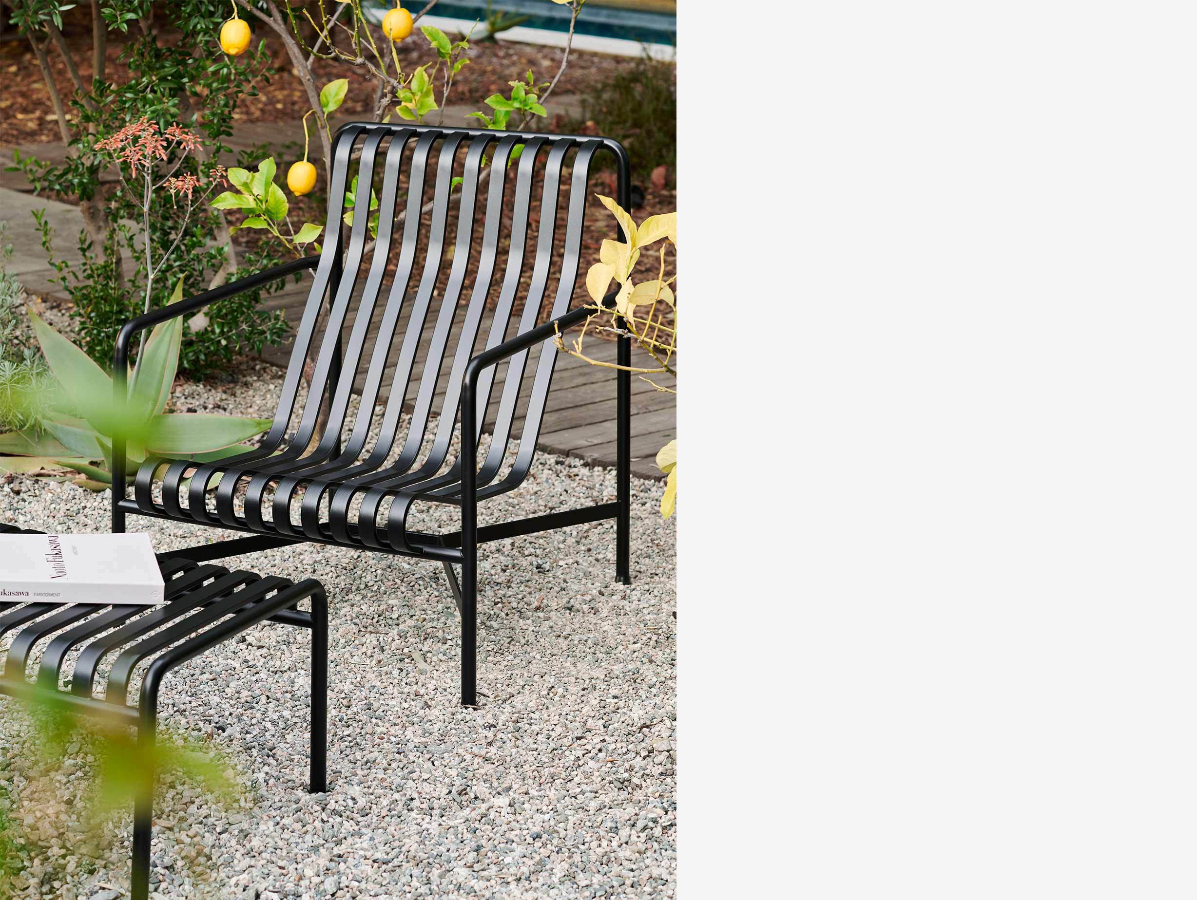 Hay palissade high lounge chair black ls1