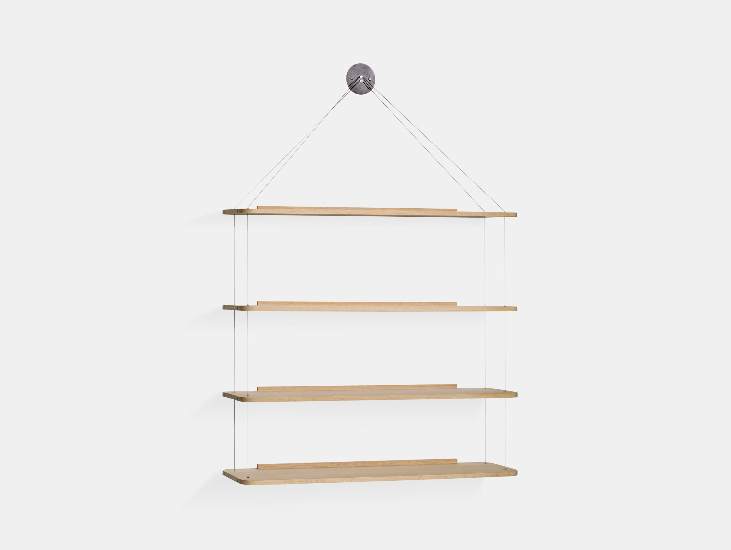 Karakter Libreria Pensile Wire Bookcase Oak Achille Pier Giacomo Castiglioni
