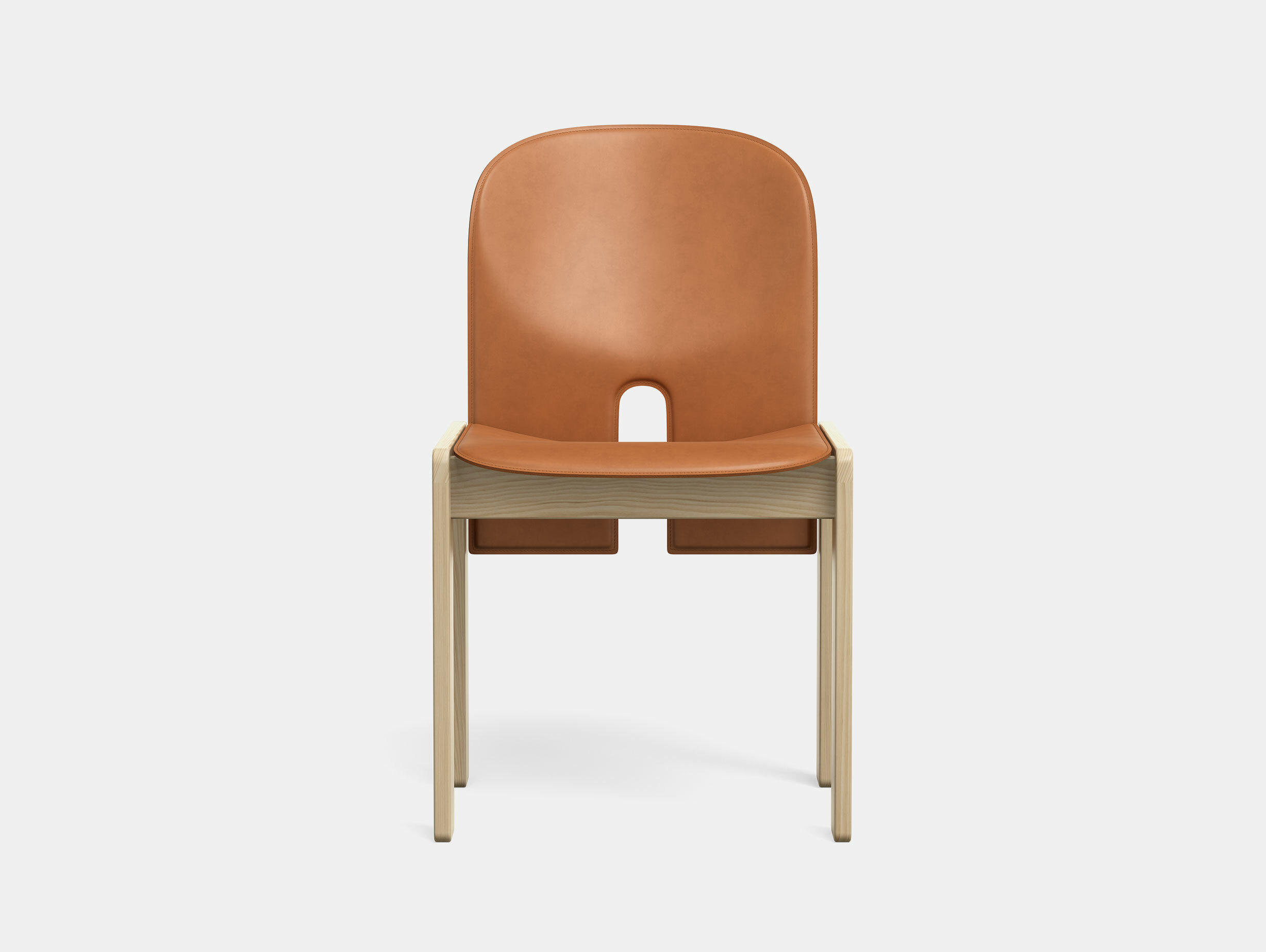 Karakter scarpa 121 chair ash cognac leather