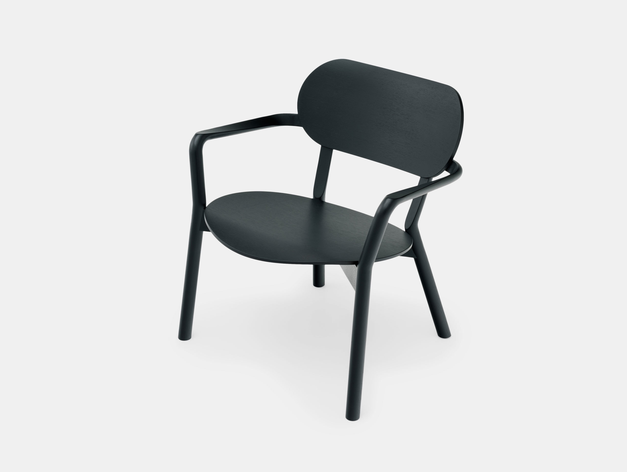 Karimoku Castor Low Chair Black Big Game