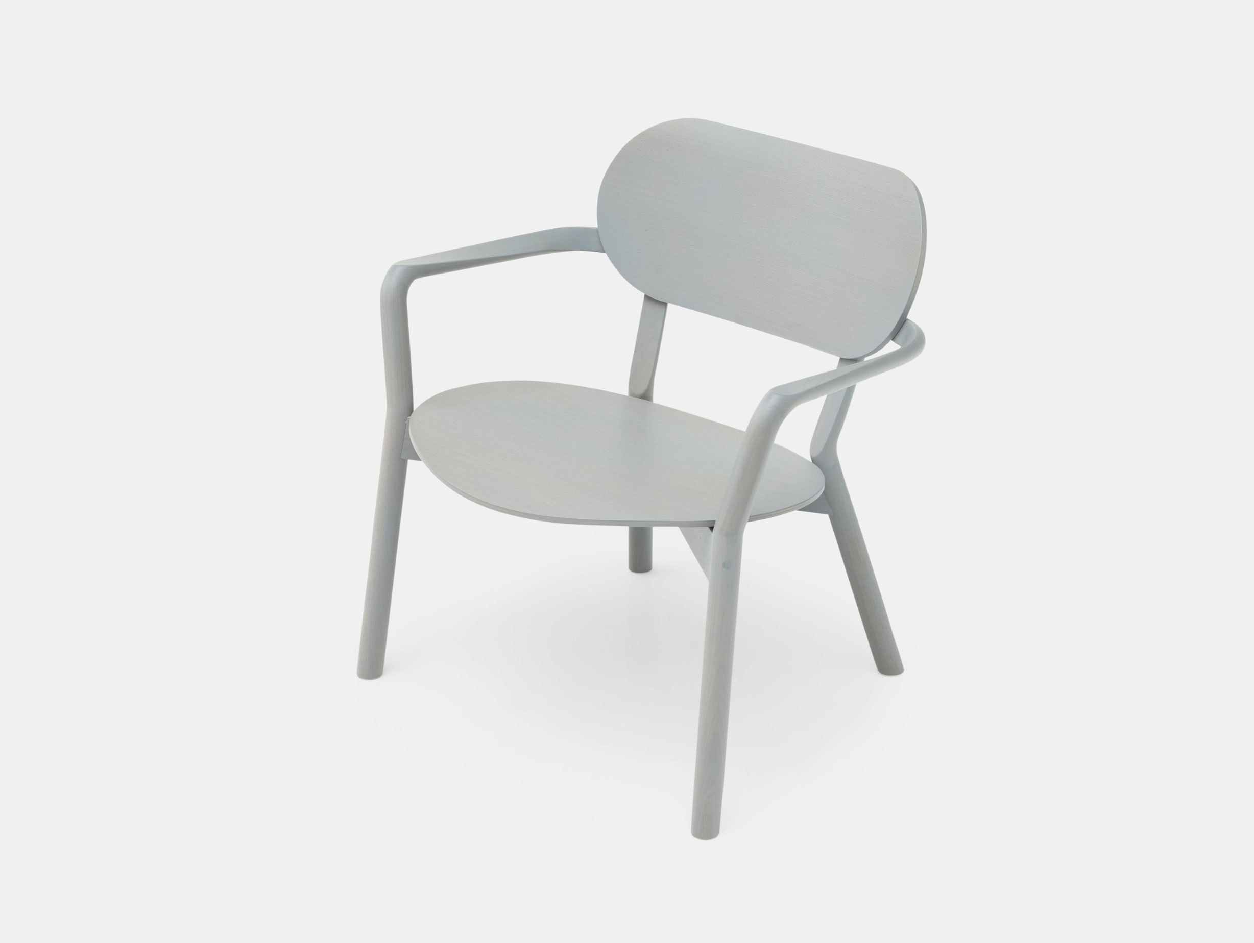 Karimoku Castor Low Chair Grey Big Game