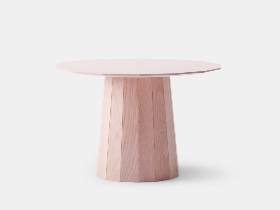 Karimoku Colour Wood Pink Low Table Scholten And Baijings
