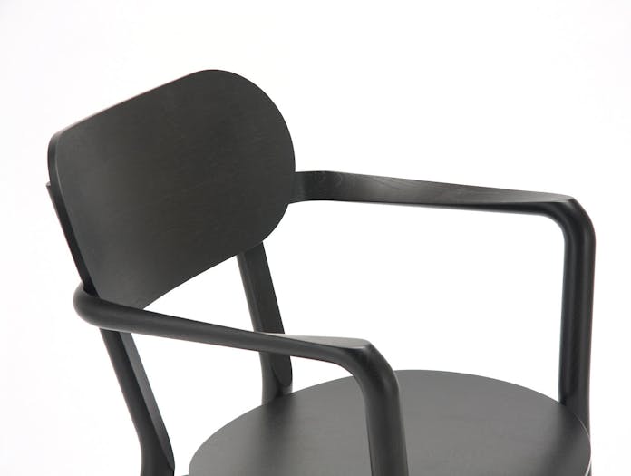 Karimoku Castor Low Chair Black Detail Big Game