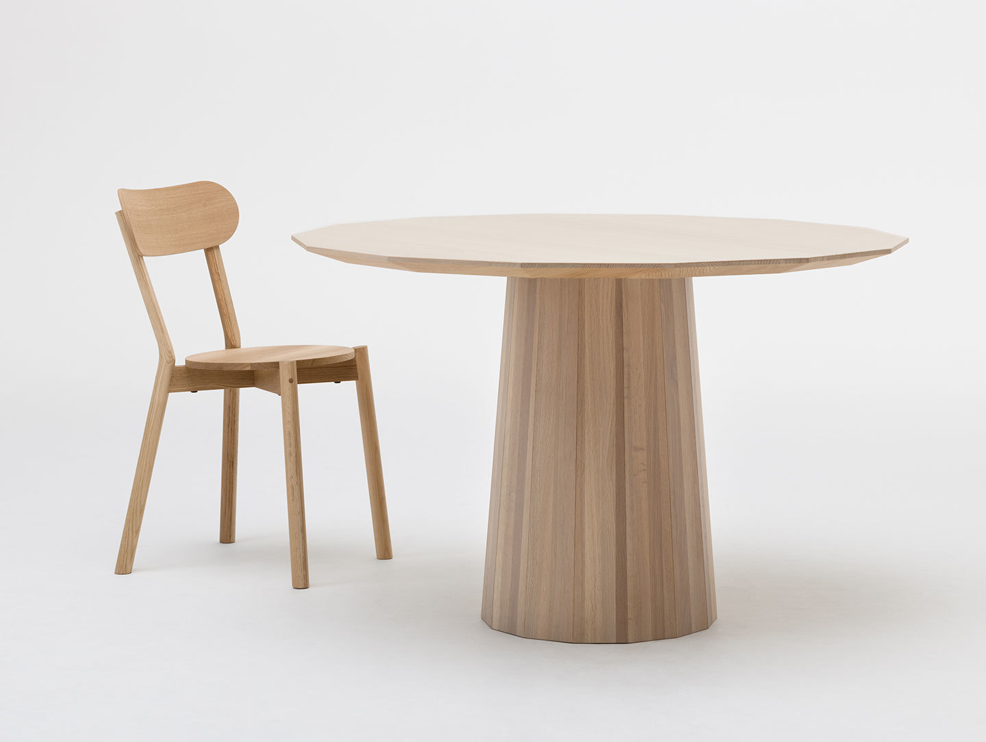 Karimoku Colour Wood Dining Table Pale Natural 120 Castor Scholten Baijings