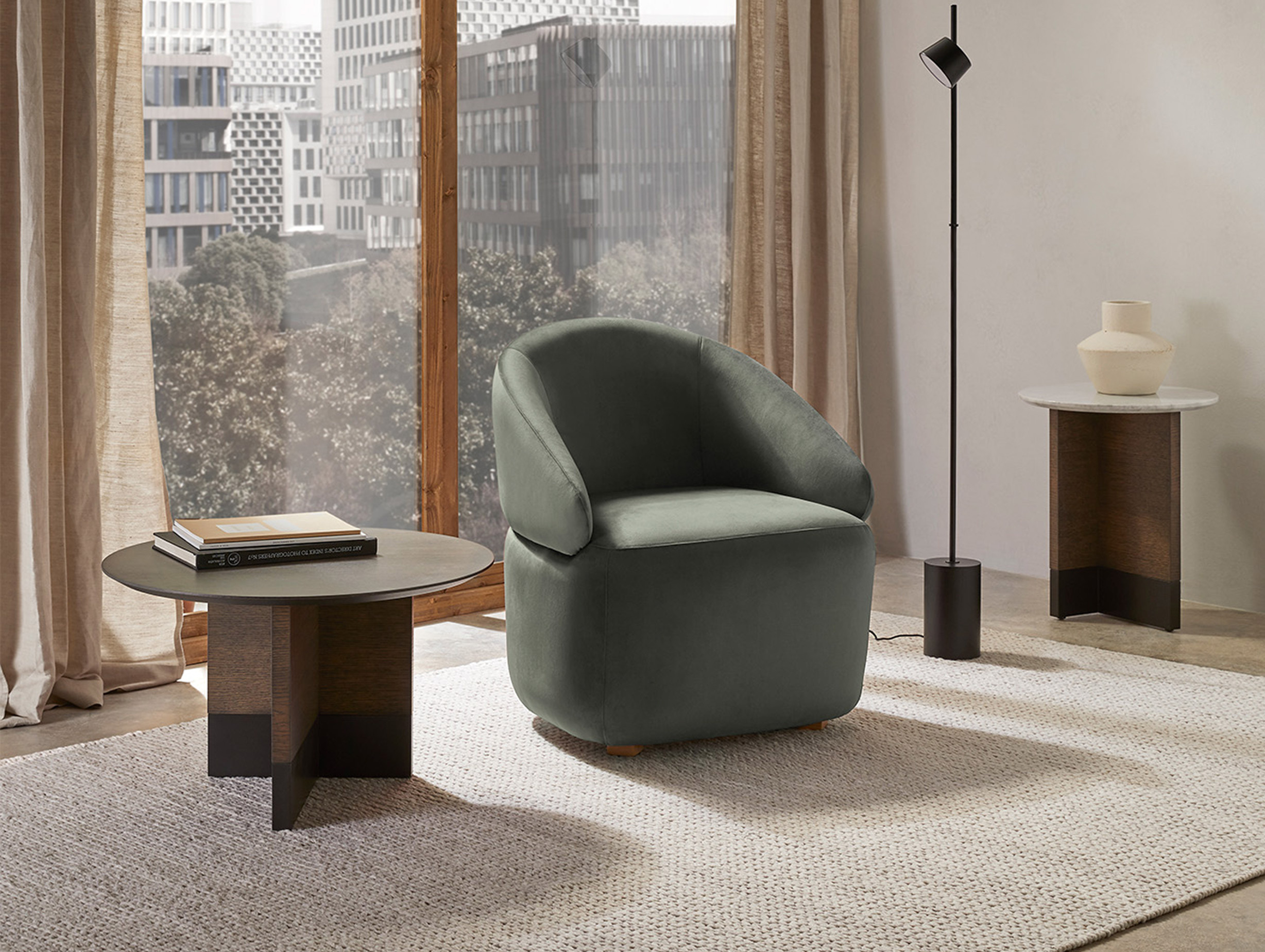 Kendo Francesc rife studio toc side table wood lifestyle3