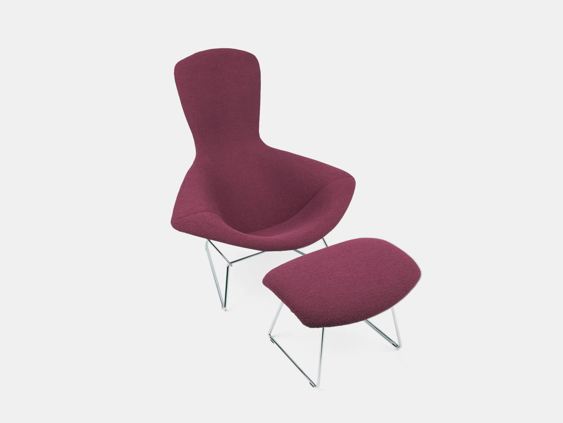 Knoll Harry Bertoia Bird Chair And Footstool