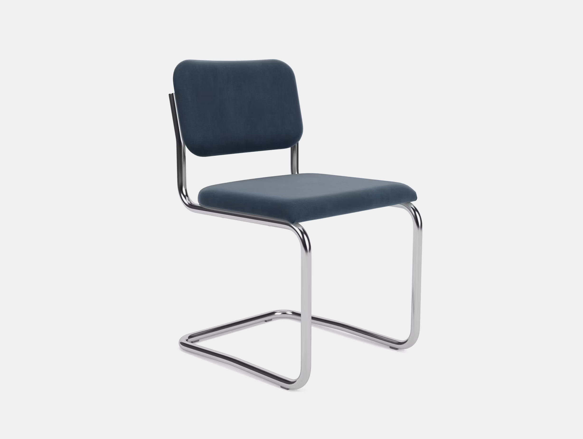 Knoll marcel breuer cesca chair fully upholstered knoll velvet marina