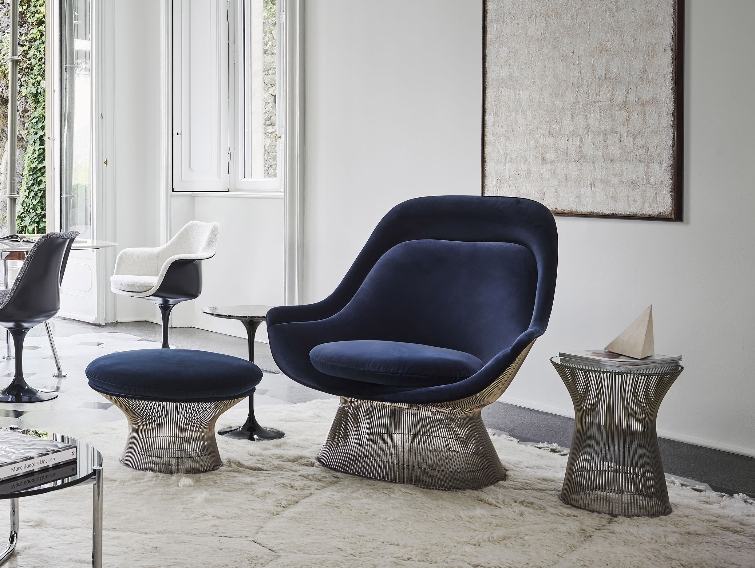 Knoll warren platner side table lifestyle