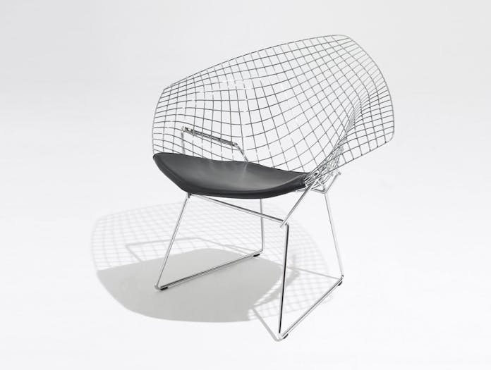 Knoll Harry Bertoia Diamond Chair Seat Upholstered Front