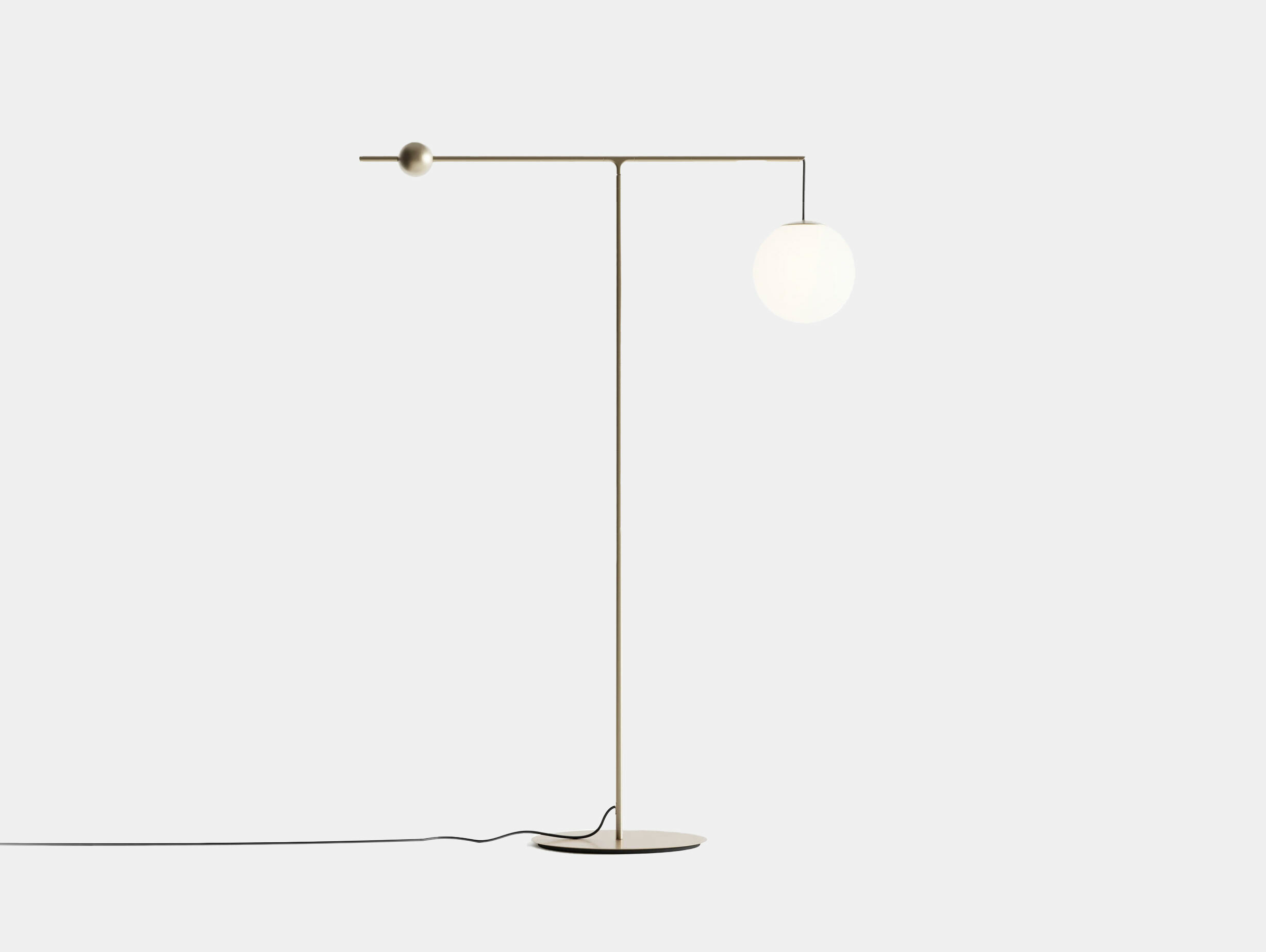 Luceplan malamata floor lamp brass