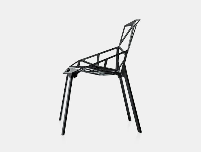 Magis Chair One Black Side Konstantin Grcic