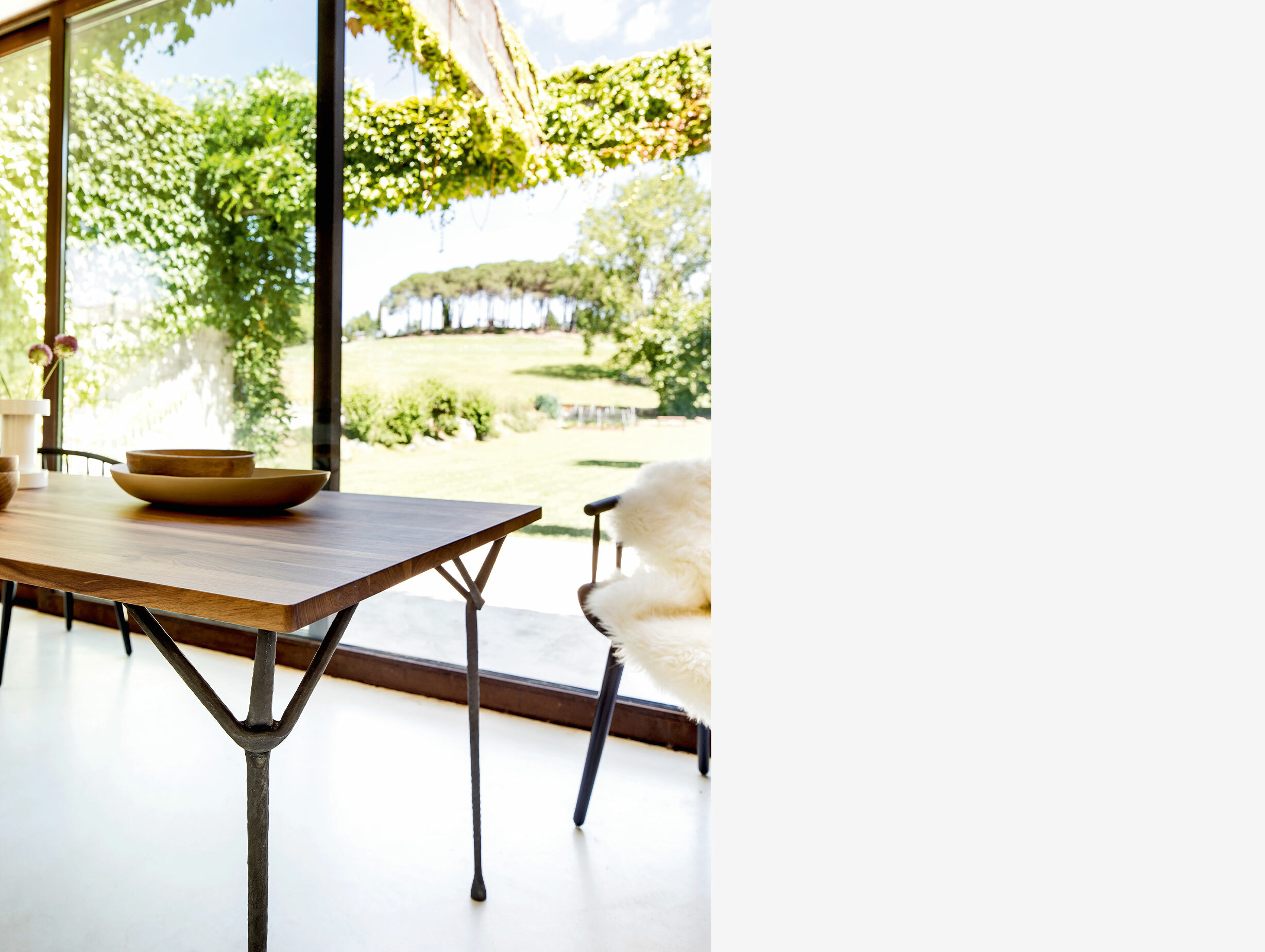 Magis officina table american walnut anthracite grey 2