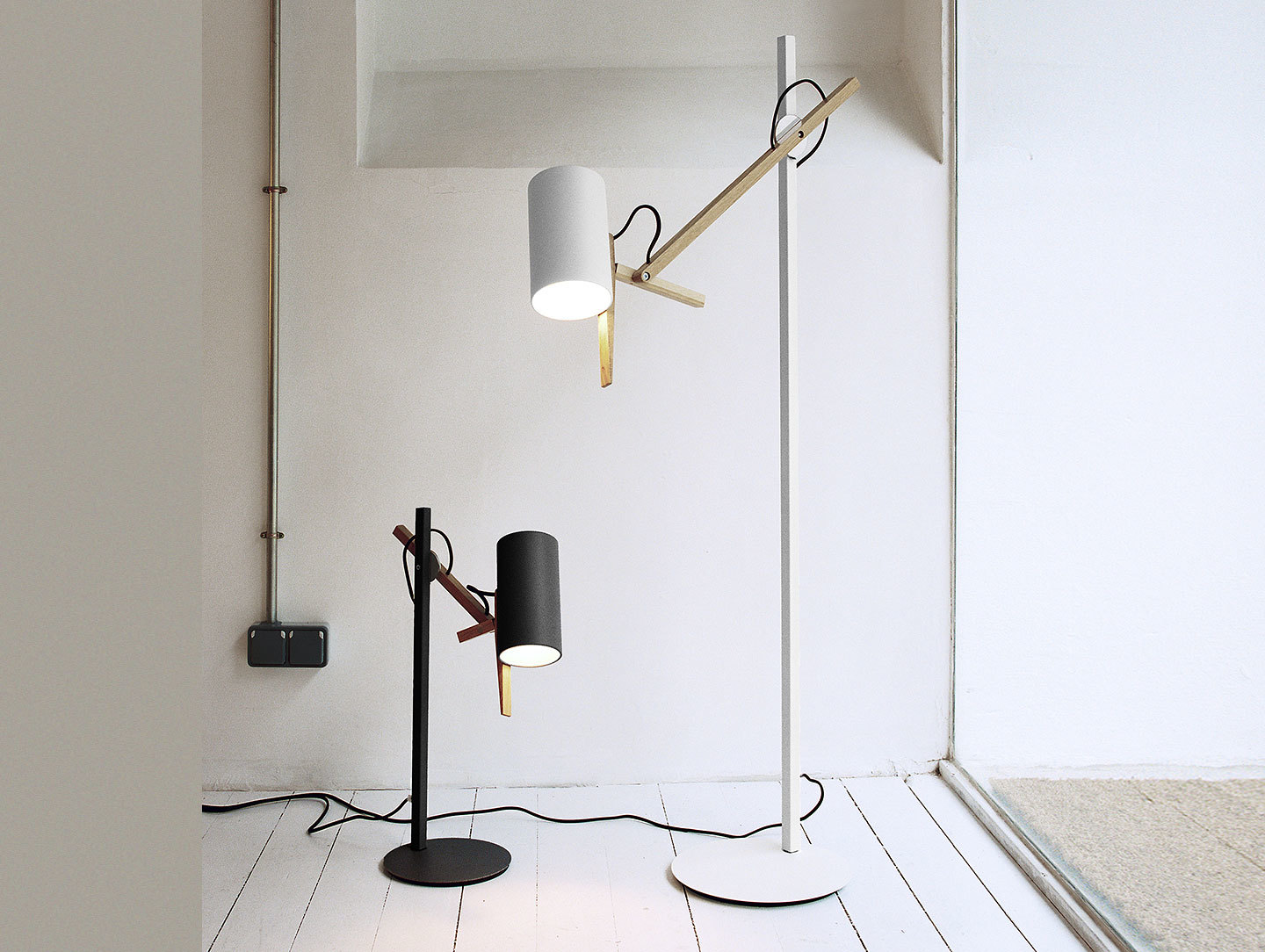 Marset Scantling Table And Floor Light Mathias Hahn
