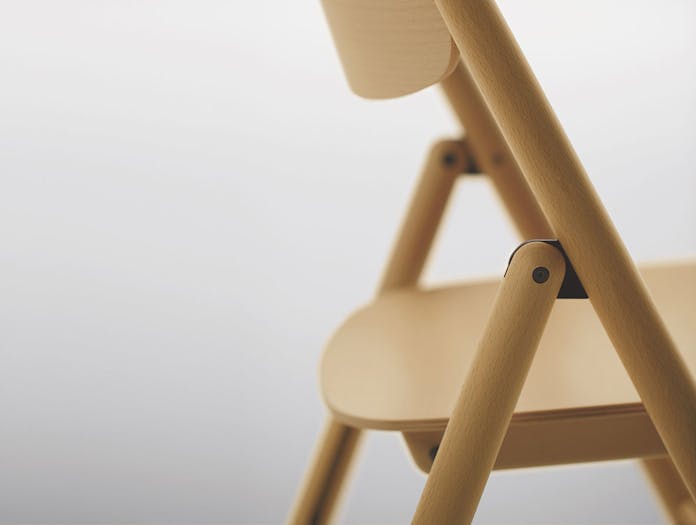 Maruni HIROSHIMA folding chair detail