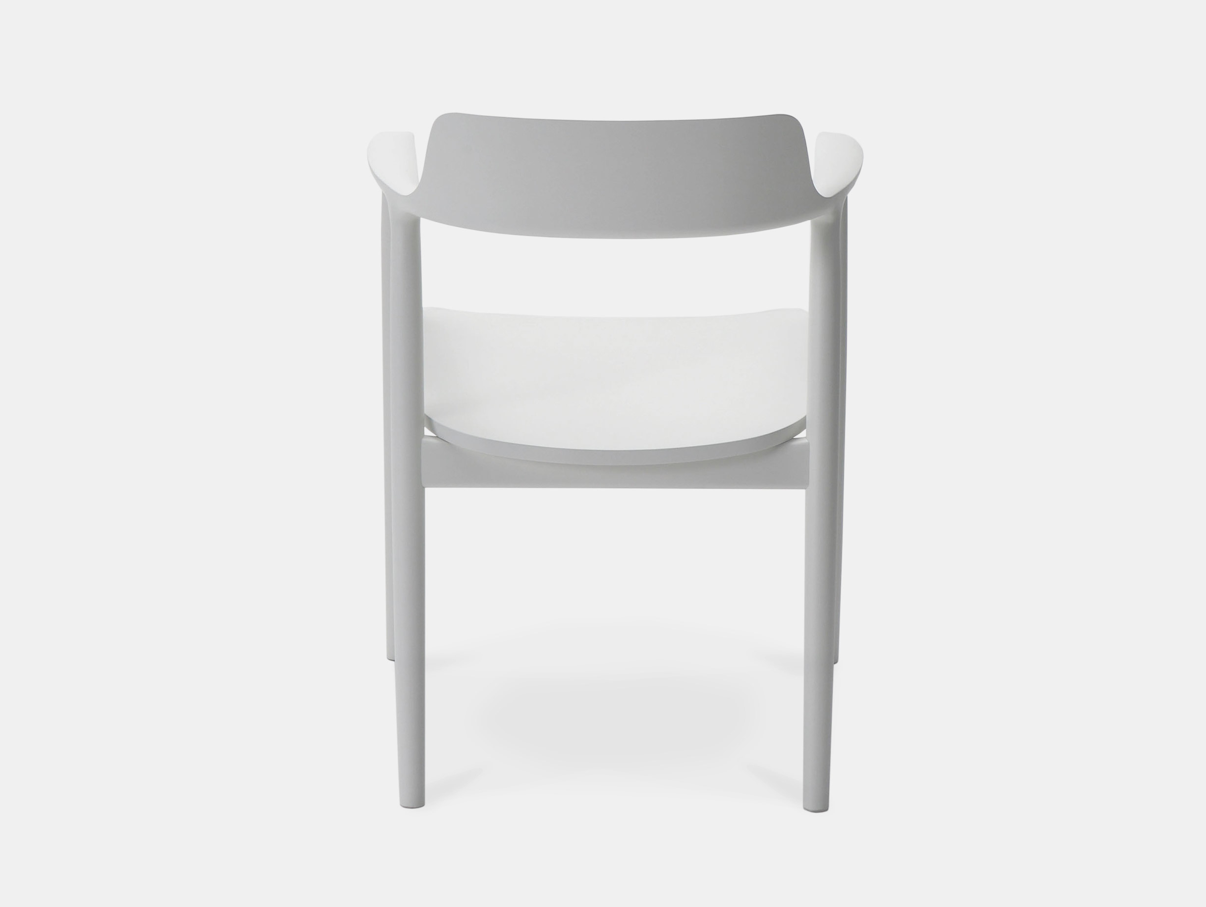 Maruni Hiroshima Armchair White Back Naoto Fukasawa