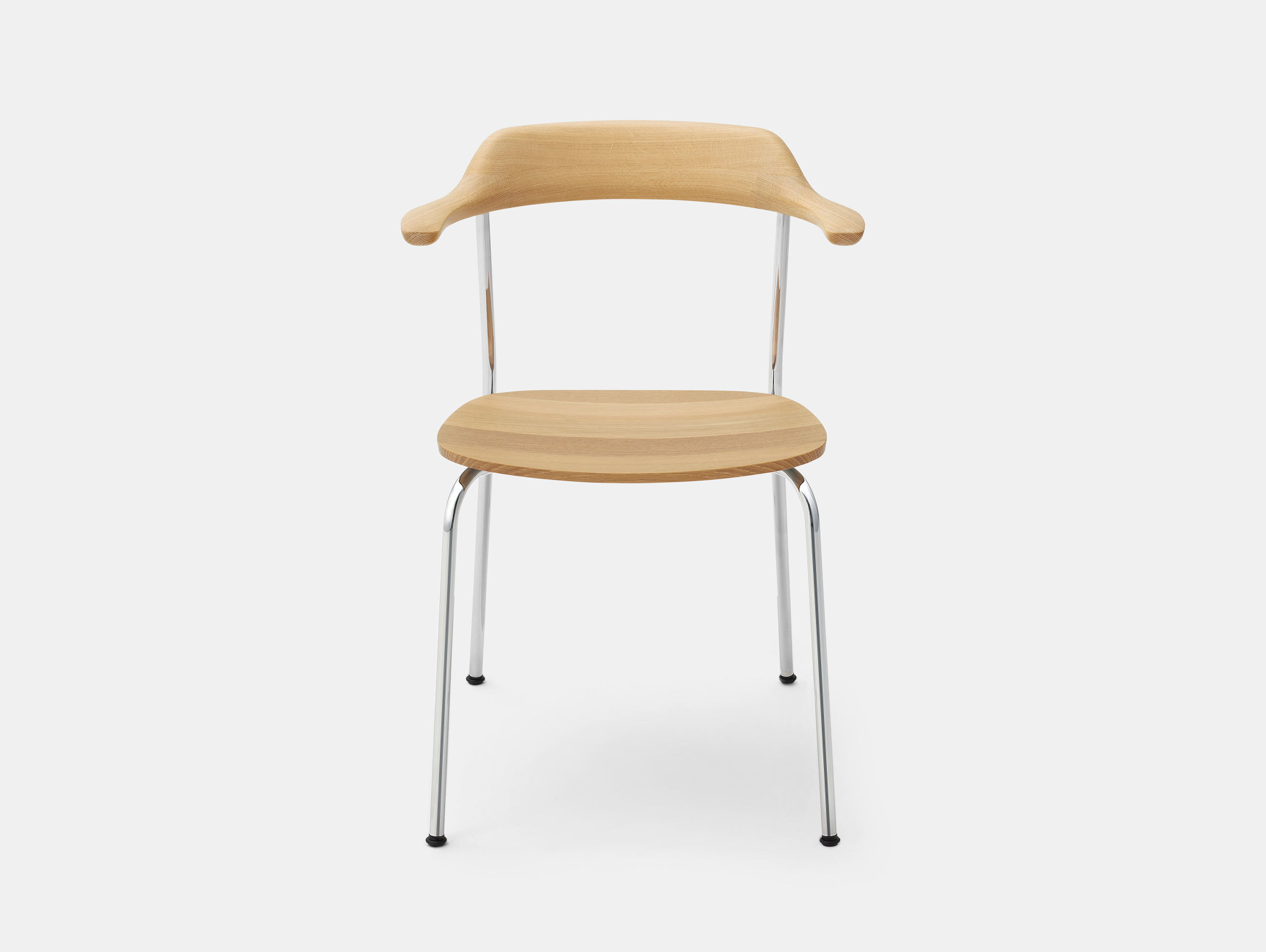 Maruni Hiroshima Stackable Chair Hr 1604 Armchair Stk Oak Naoto Fukasawa