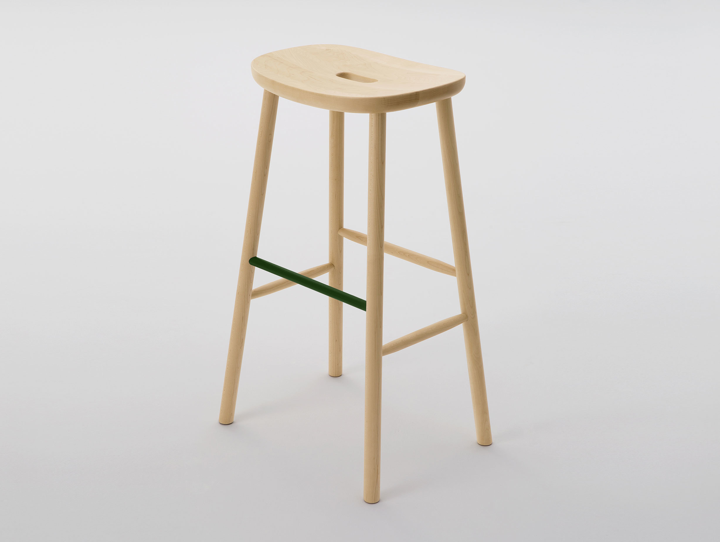 Maruni O Stool H Maple