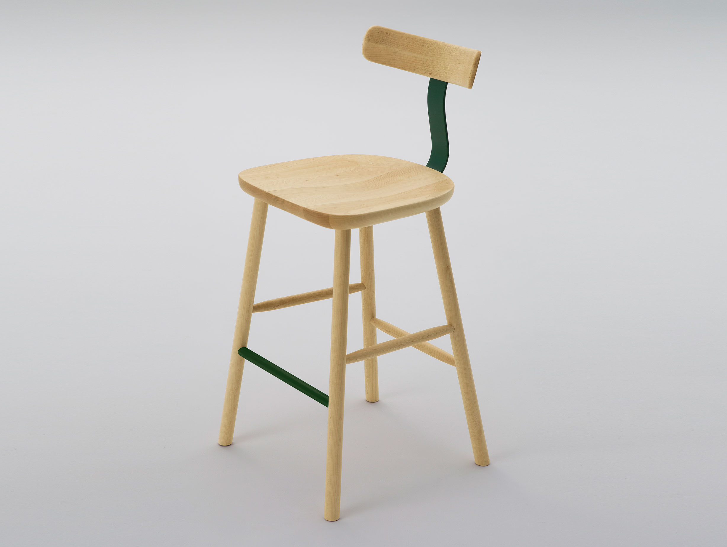 Maruni T 1607 Barstool M Maple
