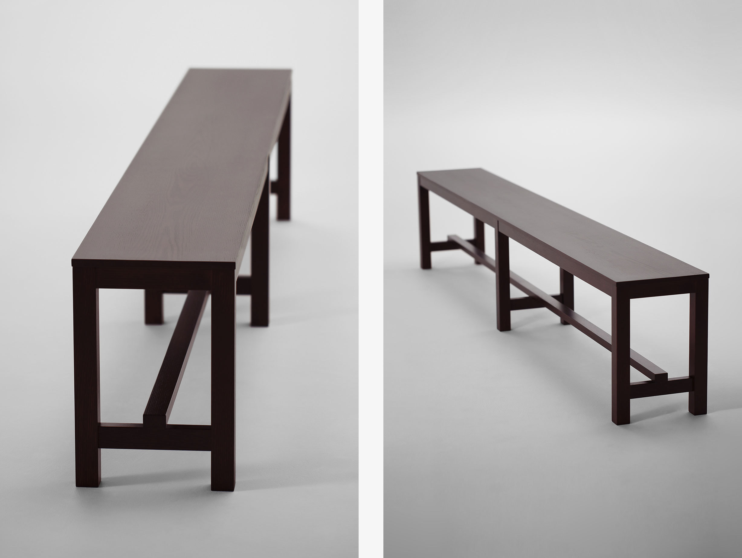 Maruni Asian Bench Oak Detail 1