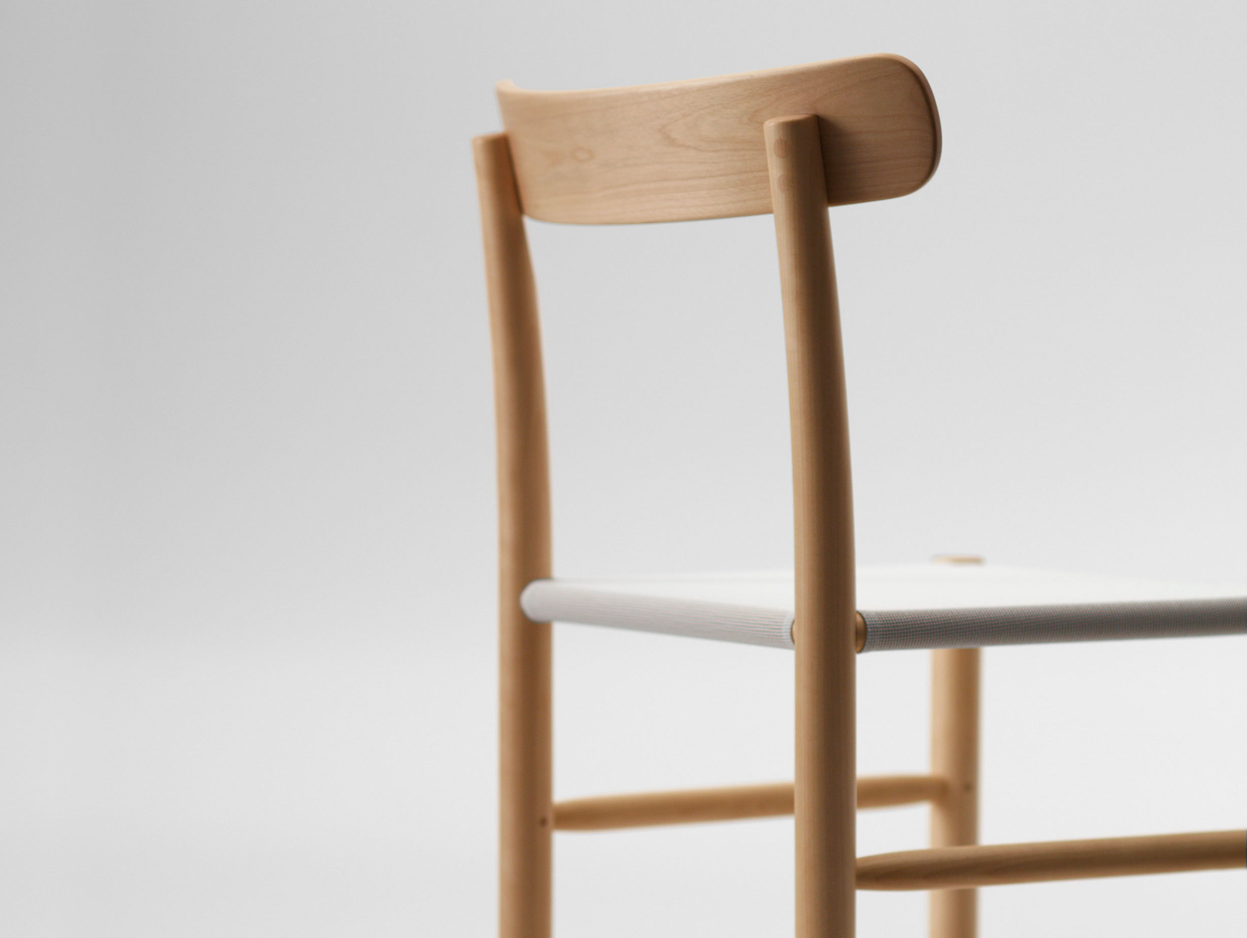 Maruni Lightwood Stool Back