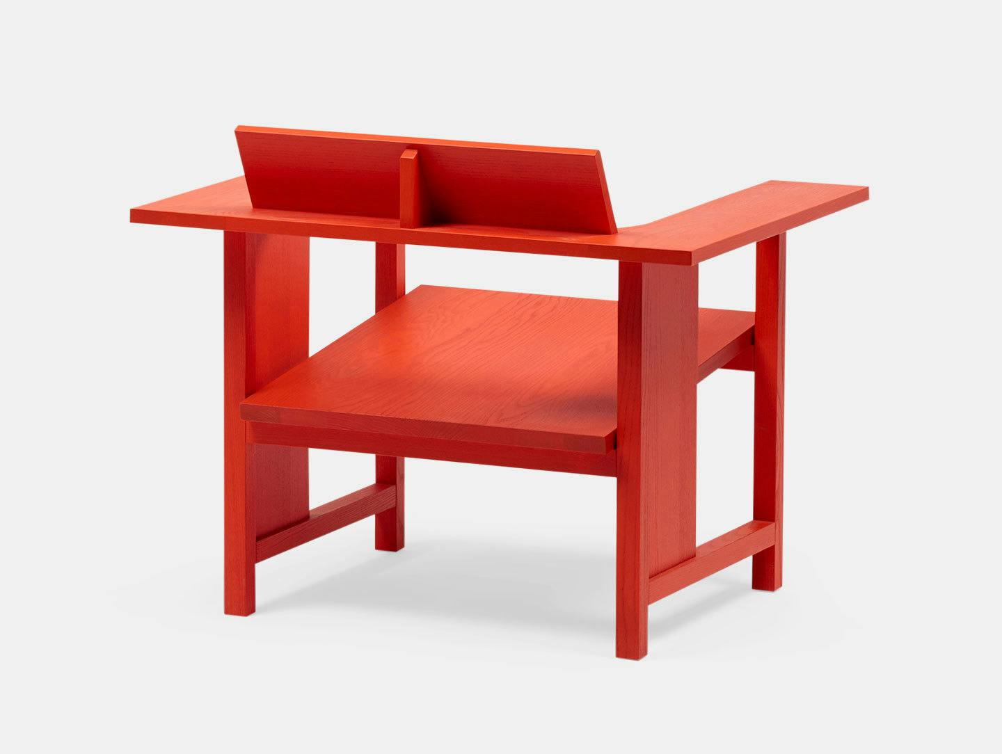 Mattiazzi Clerici Lounge Chair Red Konstantin Grcic