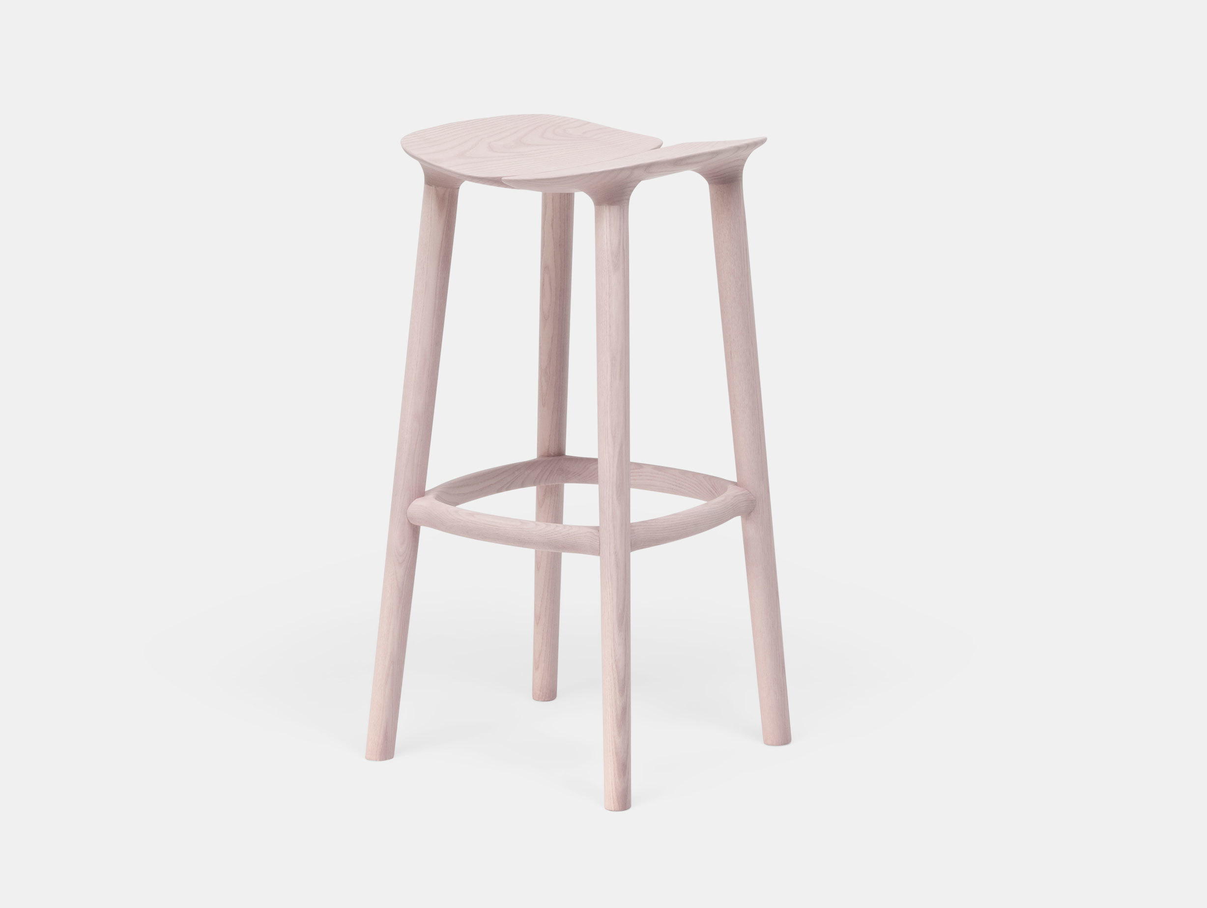 Mattiazzi Osso Bar Stool Pink Ash Ronan Erwan Bouroullec