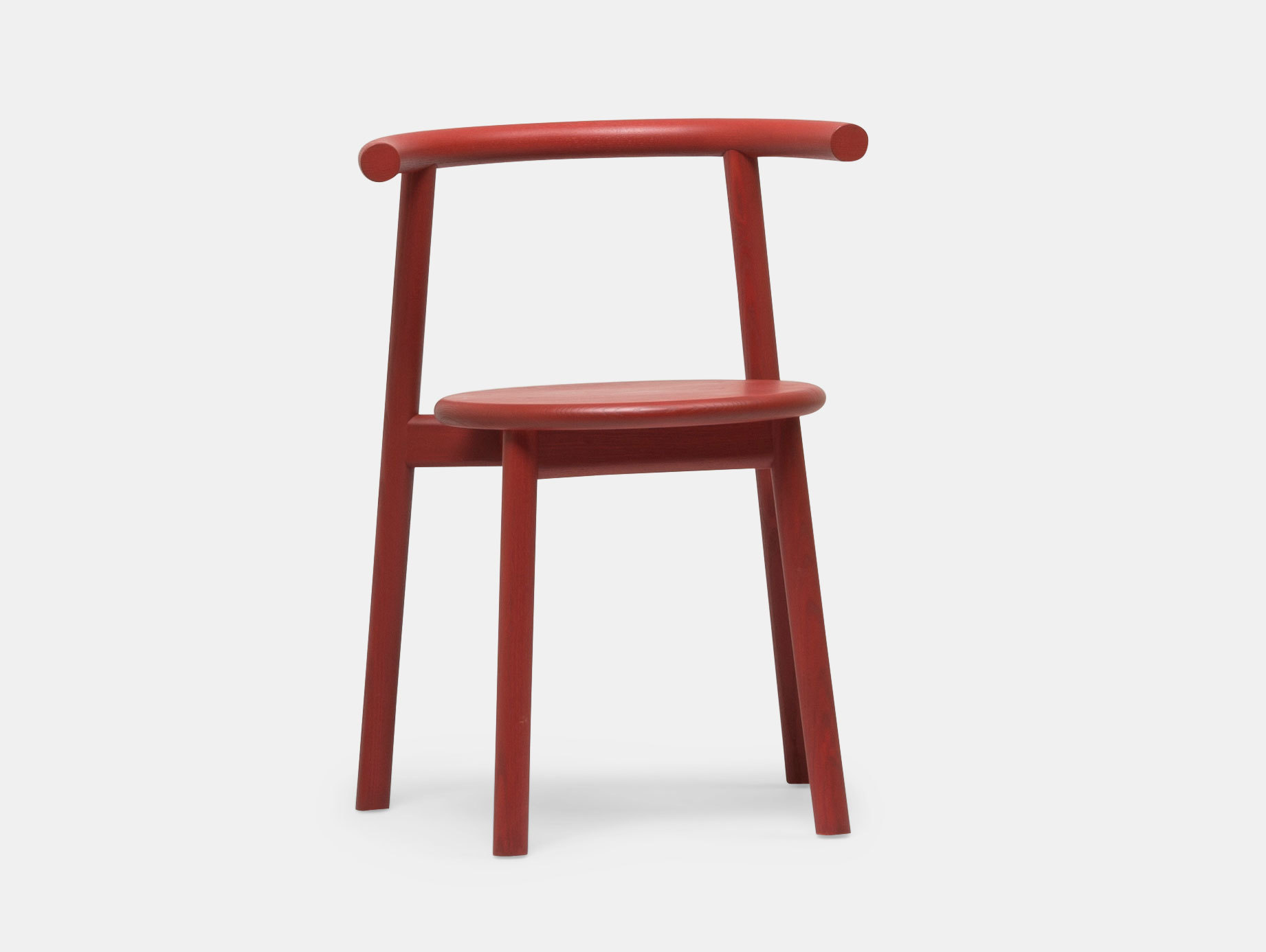 Mattiazzi Solo Chair Red Ash Studio Nitzan Cohen