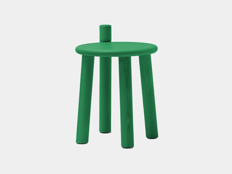 Mattiazzi dopo low stool green Mattiazzi dopo low stool green