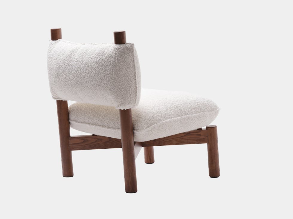 Mattiazzi marialaura irvine pafpaf lounge chair elle0200 walnut stained Mattiazzi marialaura irvine pafpaf lounge chair elle0200 walnut stained