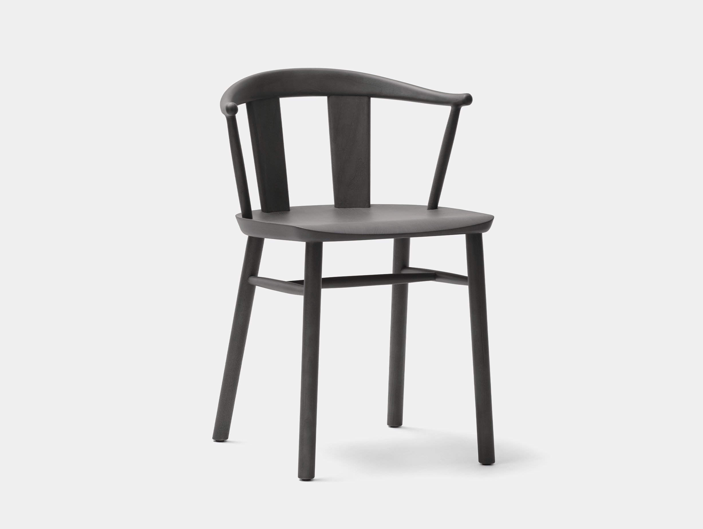 Mattiazzi sam hecht kim colin stelo chair black aniline on ash