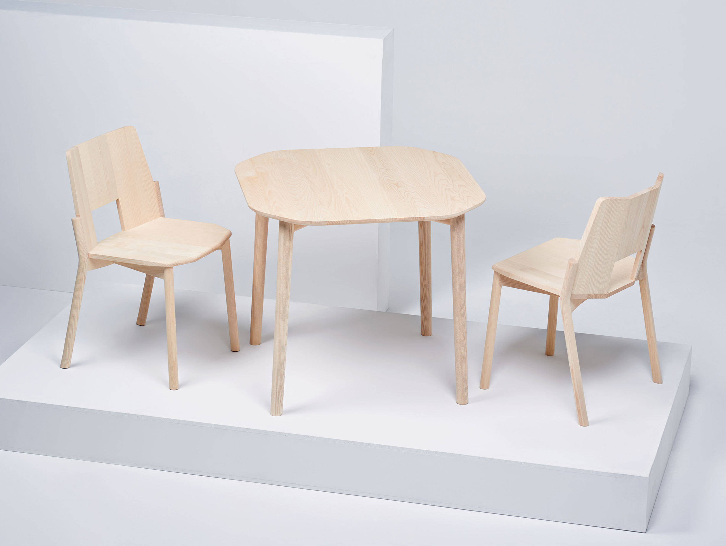 Mattiazzi Tronco Chair Ash Table Industrial Facility