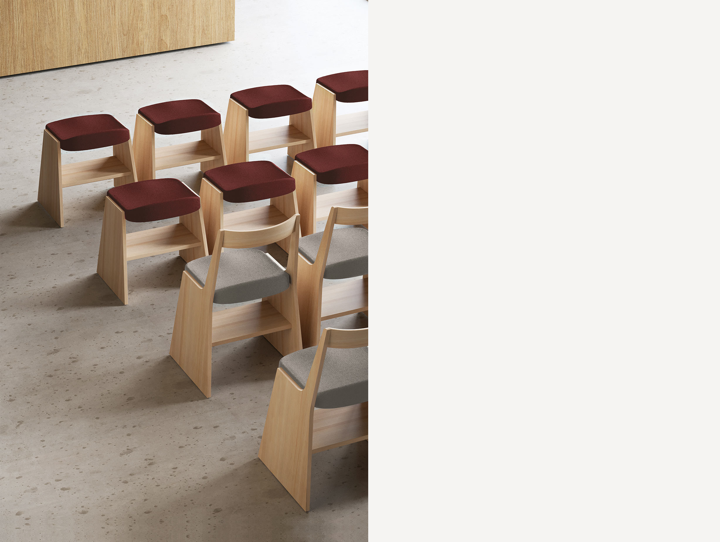 Mattiazzi fronda soft stool chair