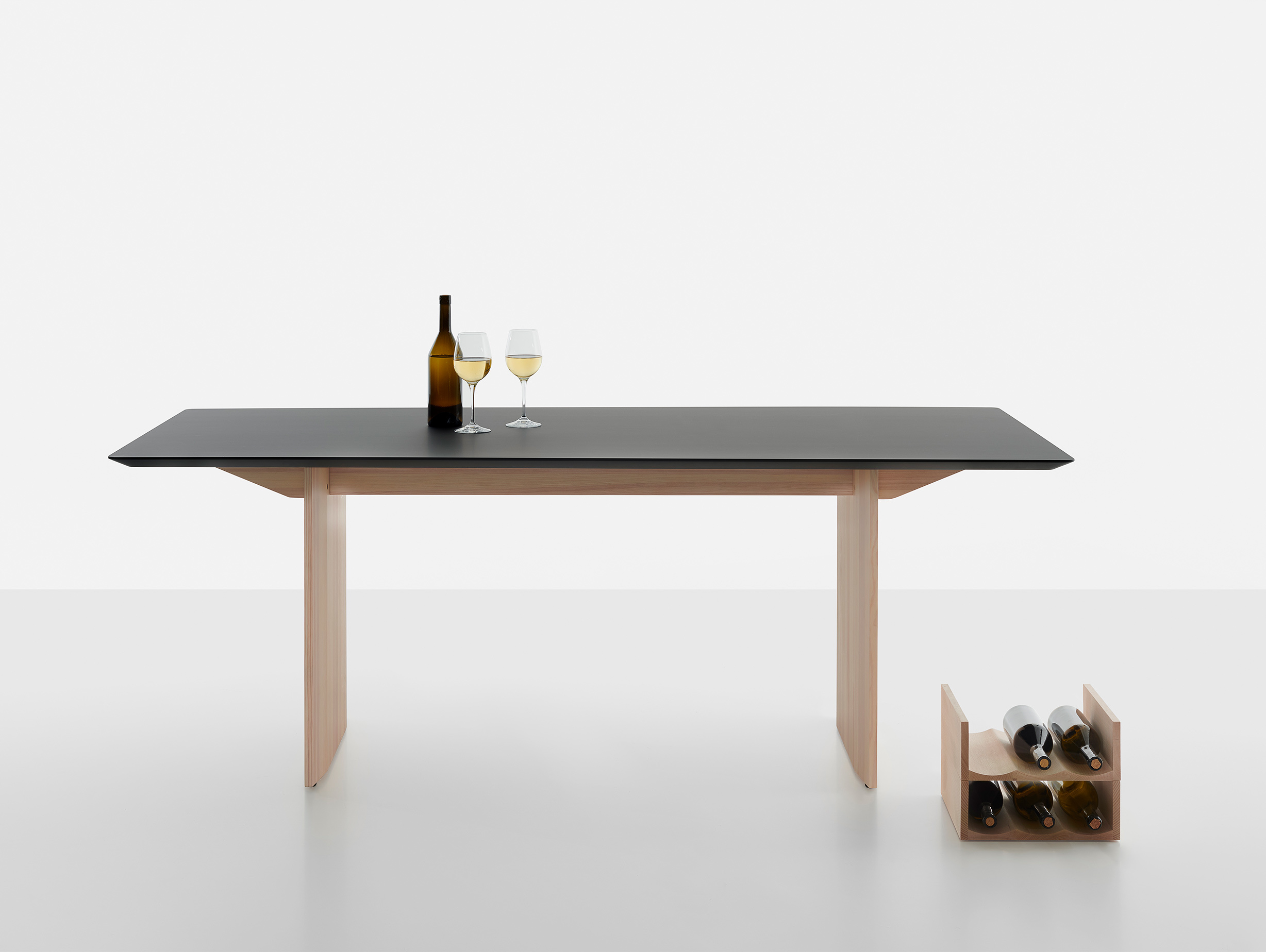 Mattiazzi fronda table black pine ls