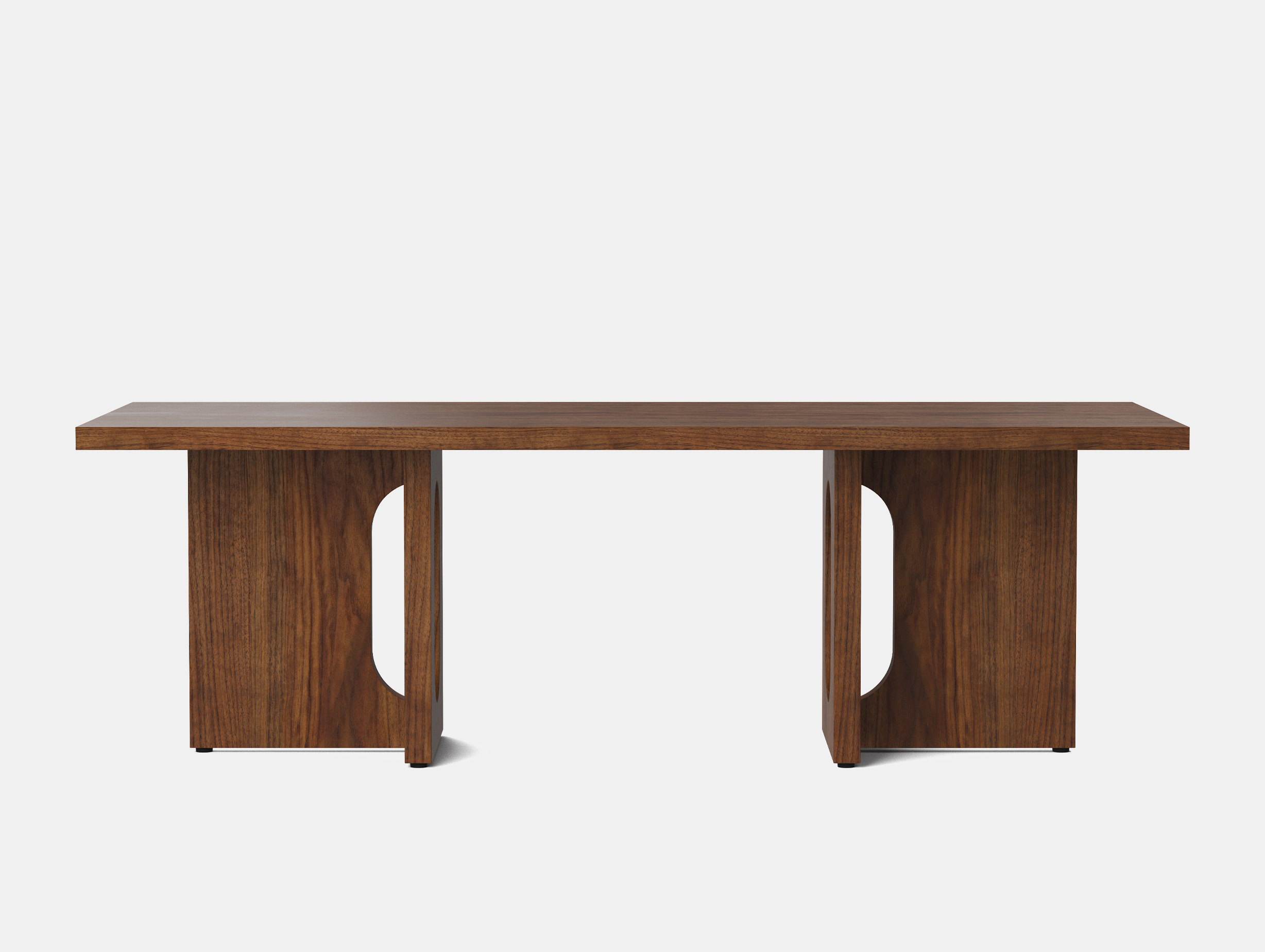 Menu androgyne lounge table walnut front