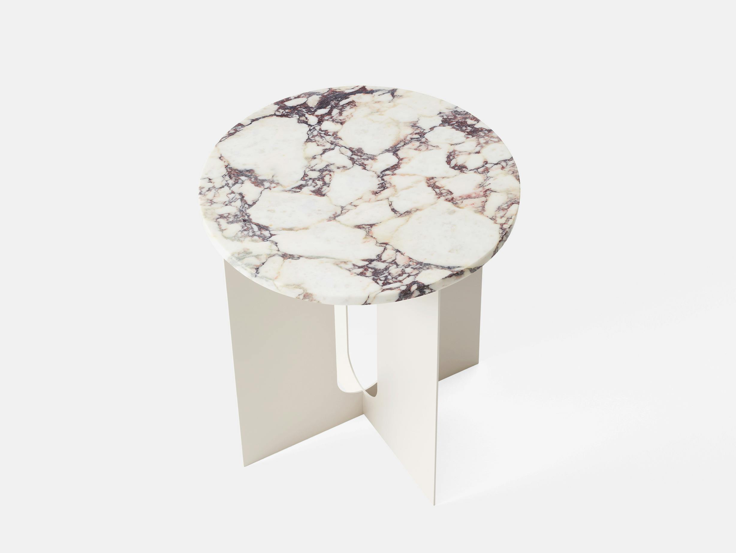 Menu androgyne side table ivory calacatta viola marble 02