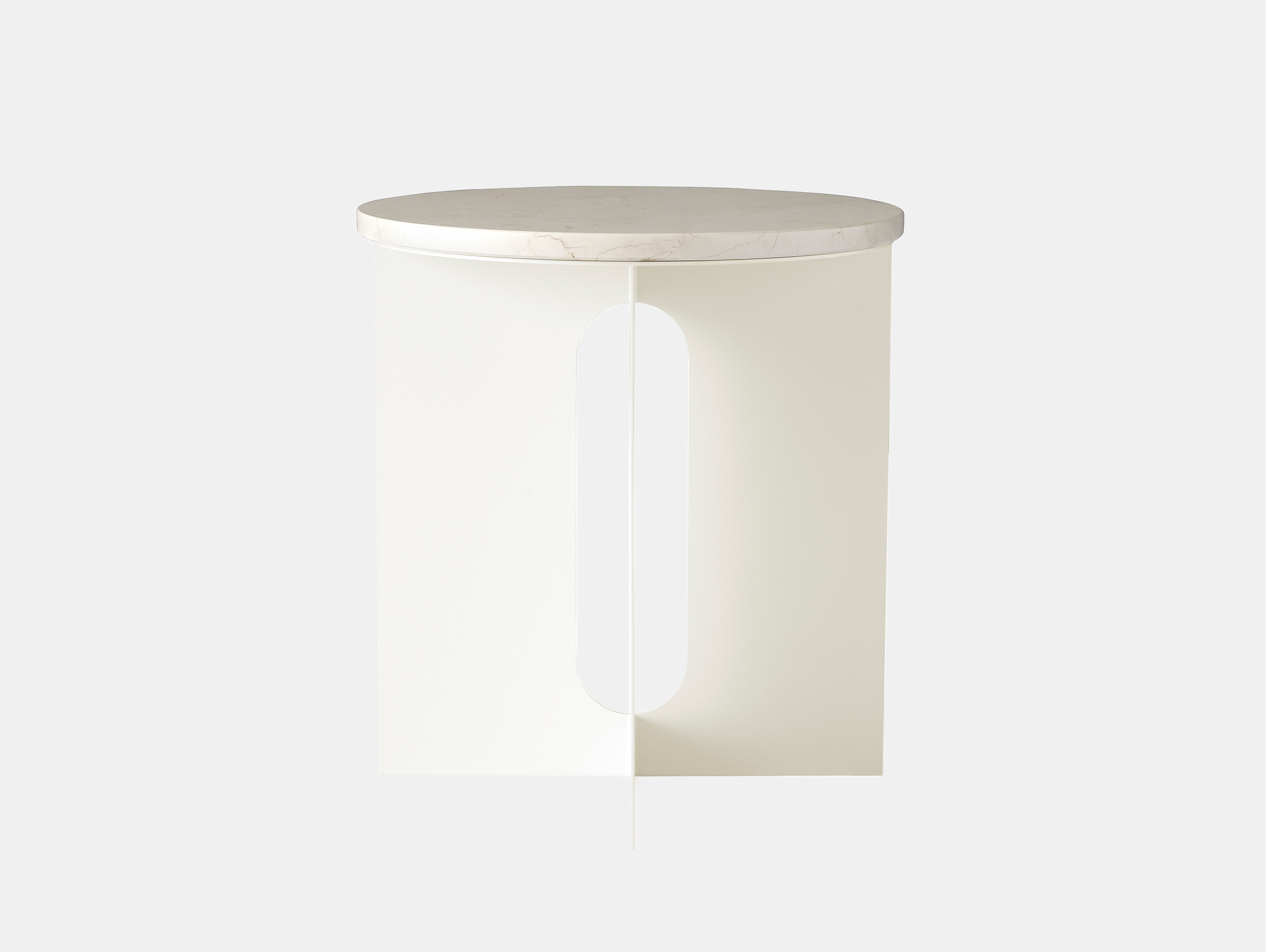 Menu androgyne side table ivory crystal rose marble