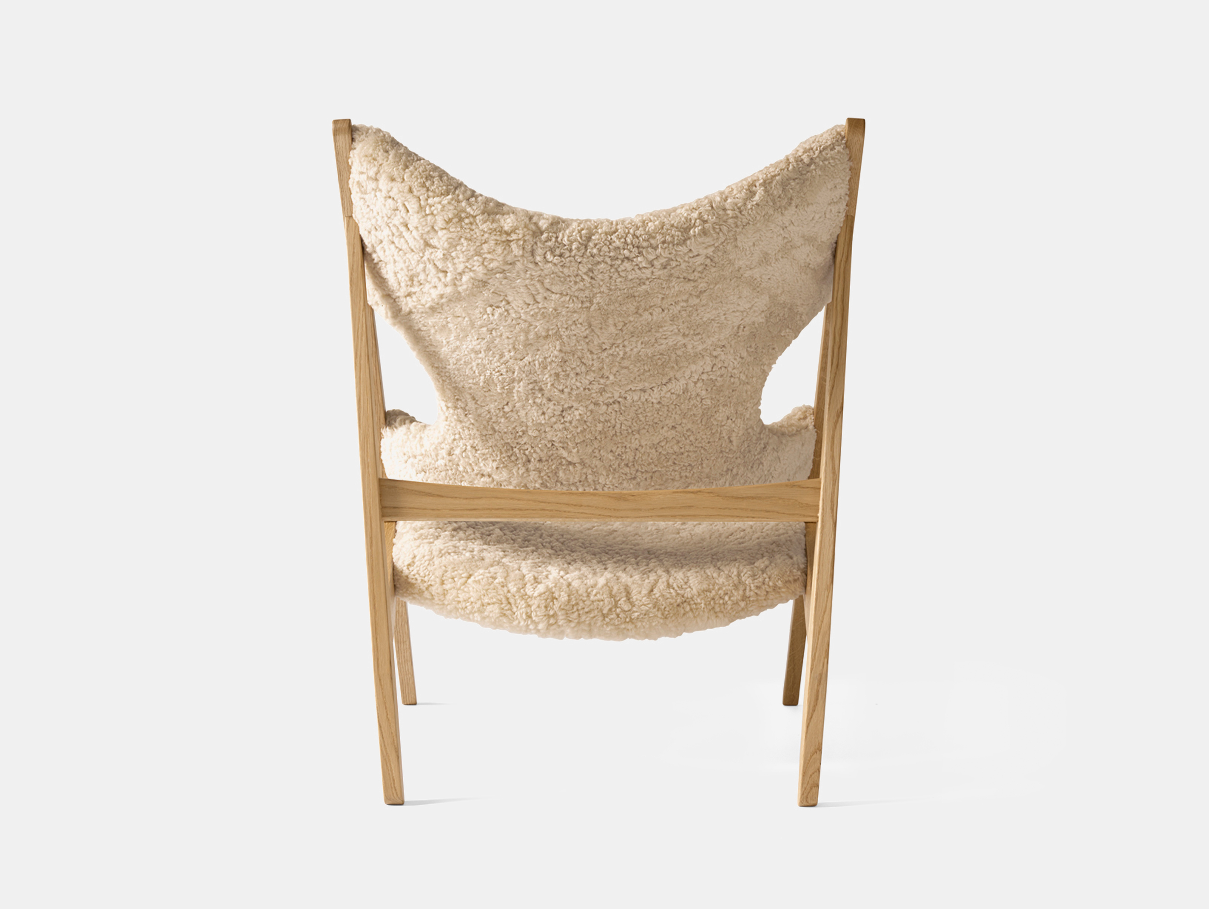 Menu knitting lounge chair natural oak nature bck