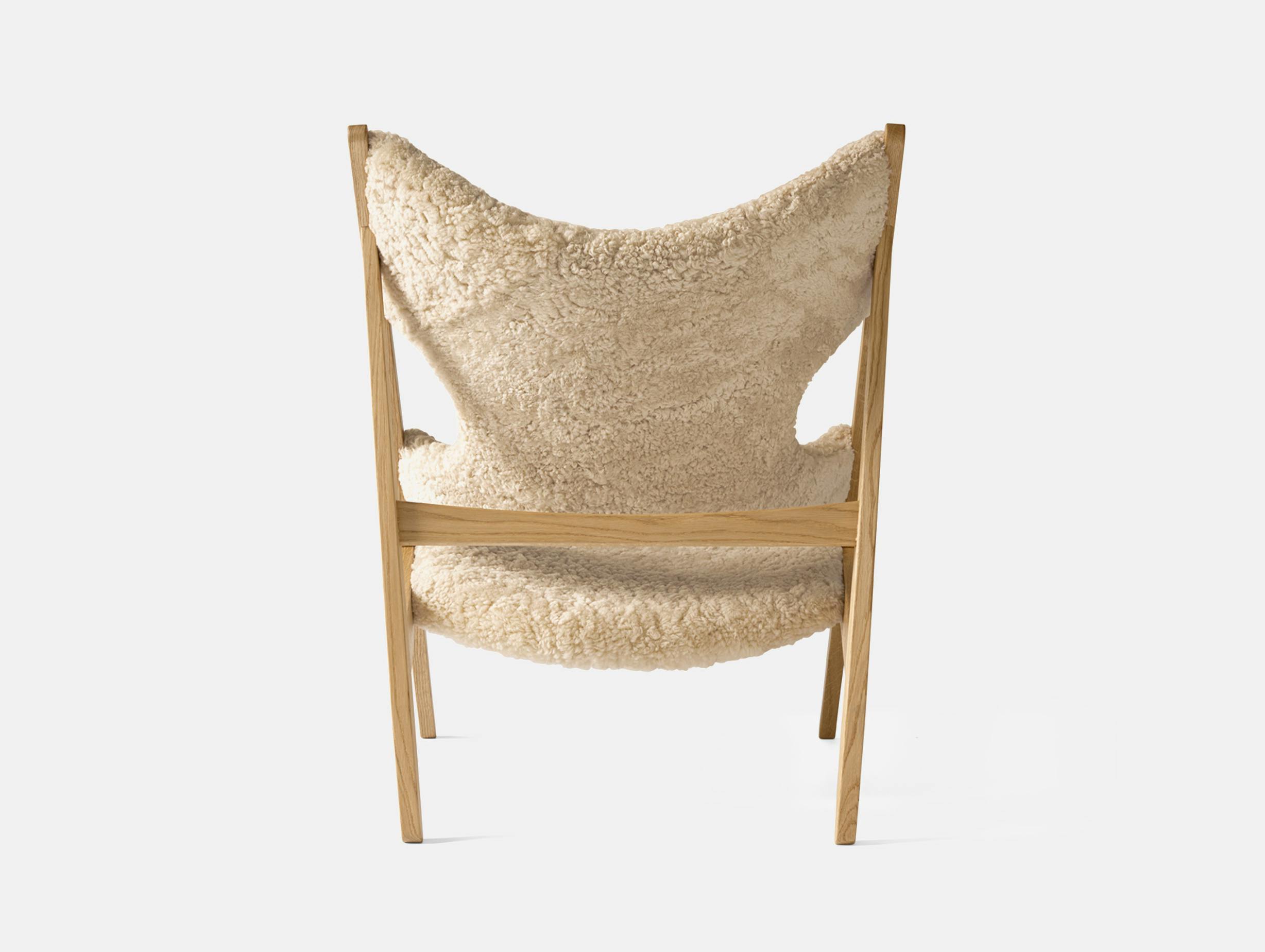 Menu knitting lounge chair natural oak nature bck